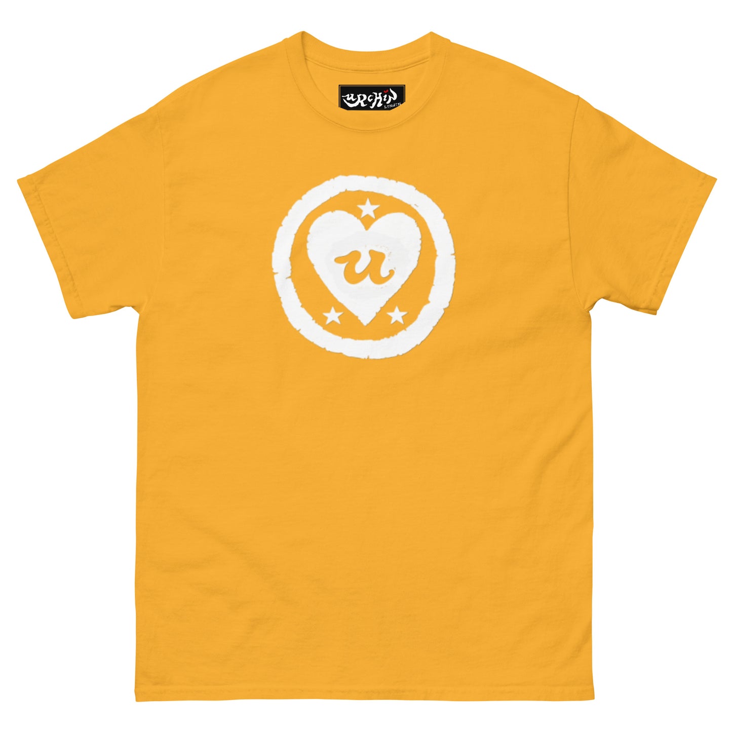 URCHIN-'LOVE U' White Logo. Cotton T Shirt. Choice of Colours. Unisex