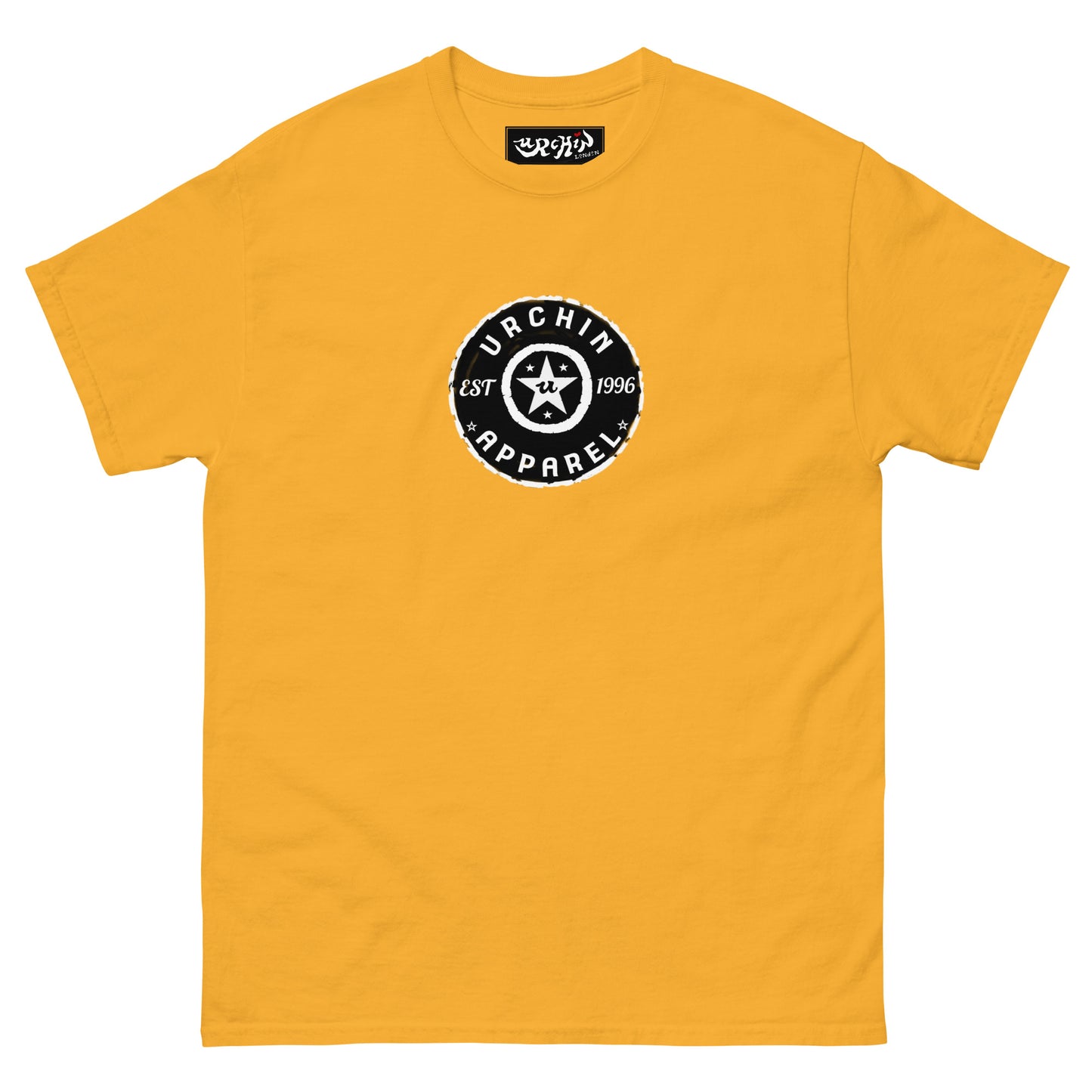 URCHIN 'Urchin Apparel U Star' B &W Logo. Choice of Colours. Unisex.