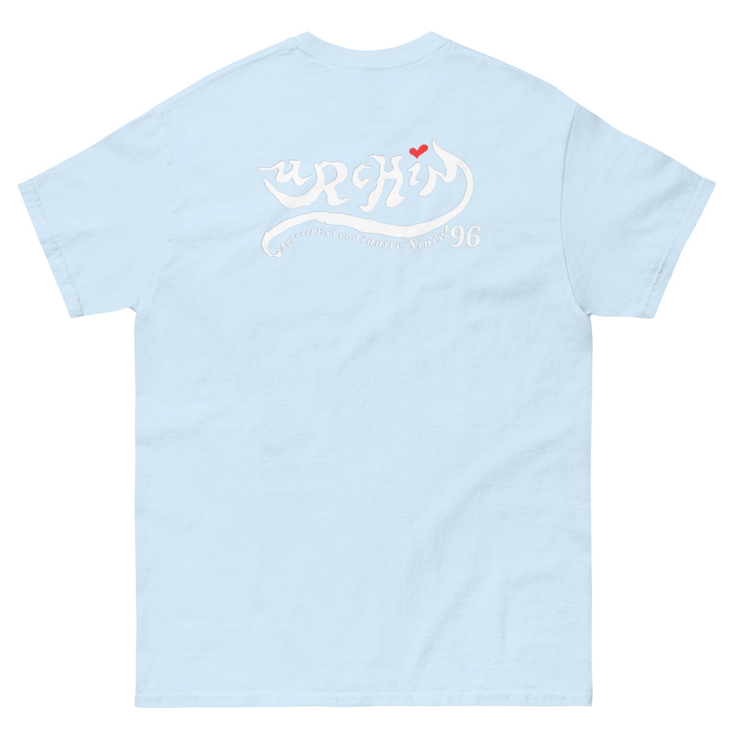 URCHIN-'LOVE U' White Logo. Cotton T Shirt. Choice of Colours. Unisex