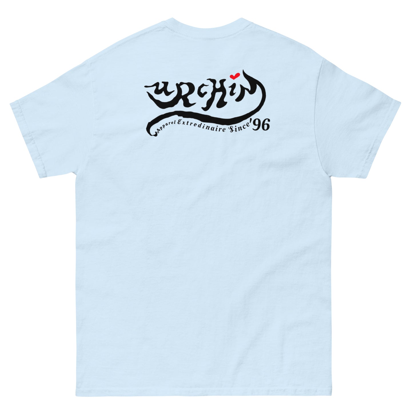 URCHIN -'U STAR' Black Logo. Cotton T Shirt. Choice of Colours. Unisex.