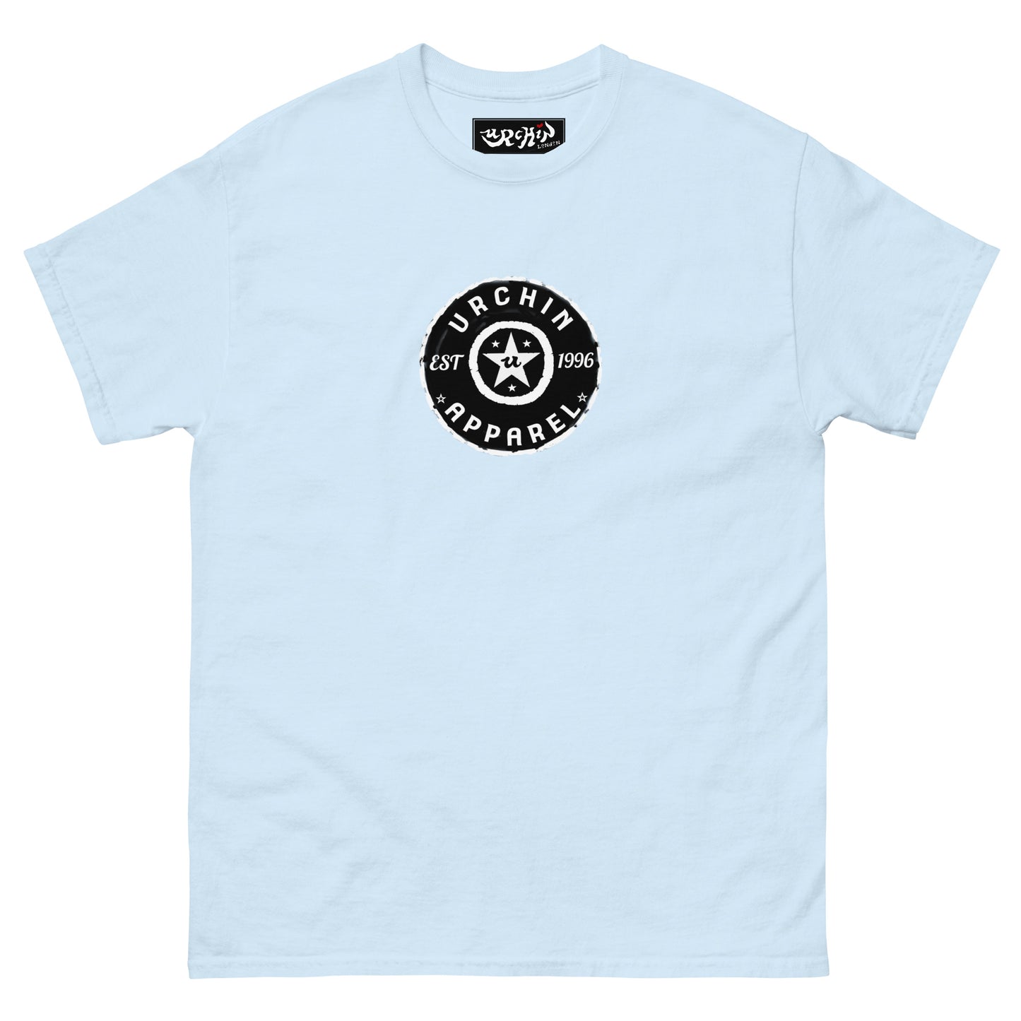 URCHIN 'Urchin Apparel U Star' B &W Logo. Choice of Colours. Unisex.
