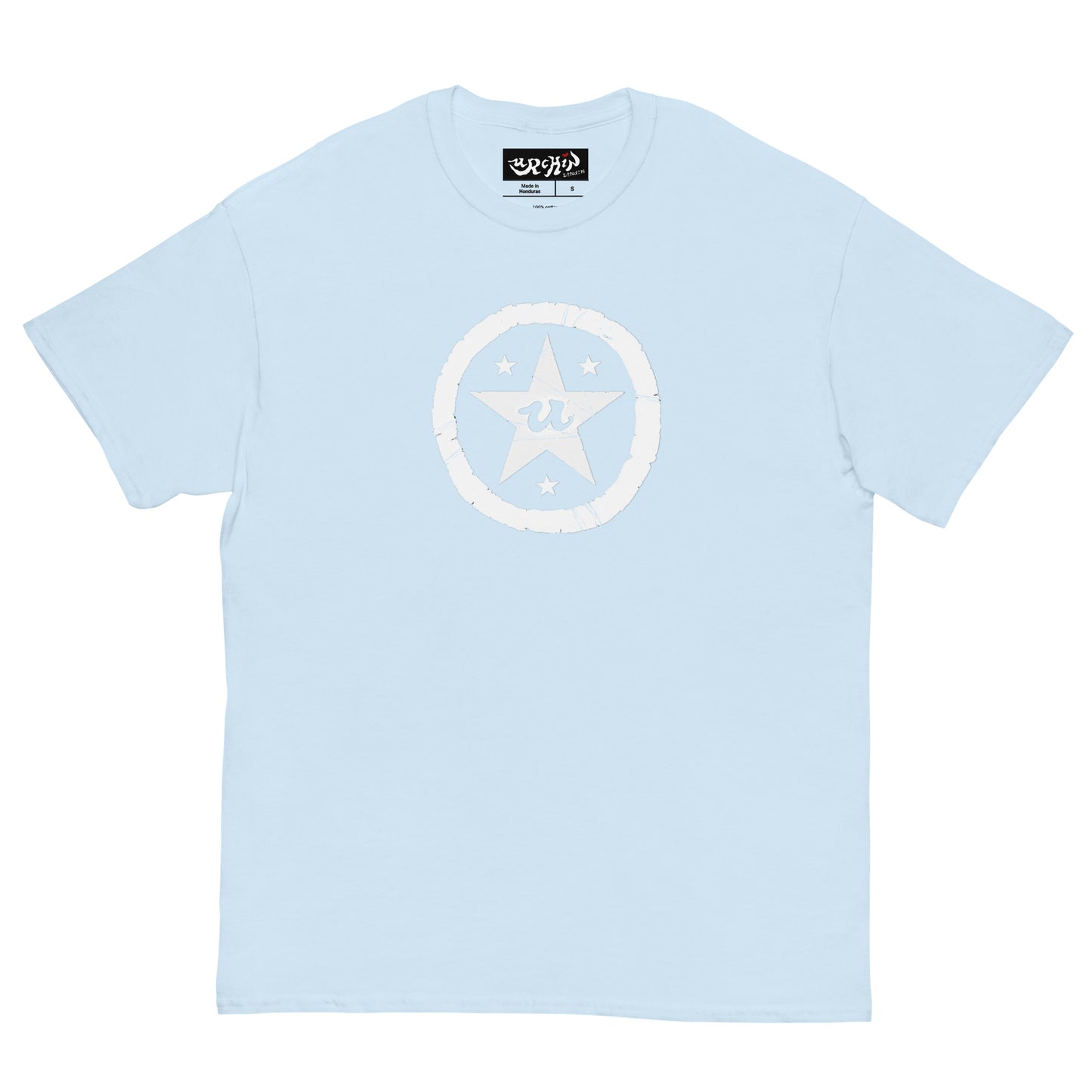 URCHIN Clothes -'U STAR' White Logo T Shirt. Choice of Colours. Unisex.