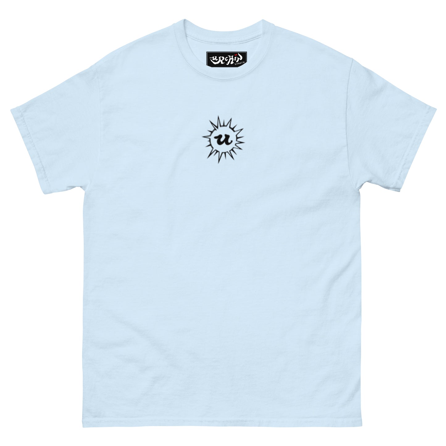 URCHIN 'U' URCHIN 2024 logo. Black. T Shirt. Choice of Colours. Unisex.