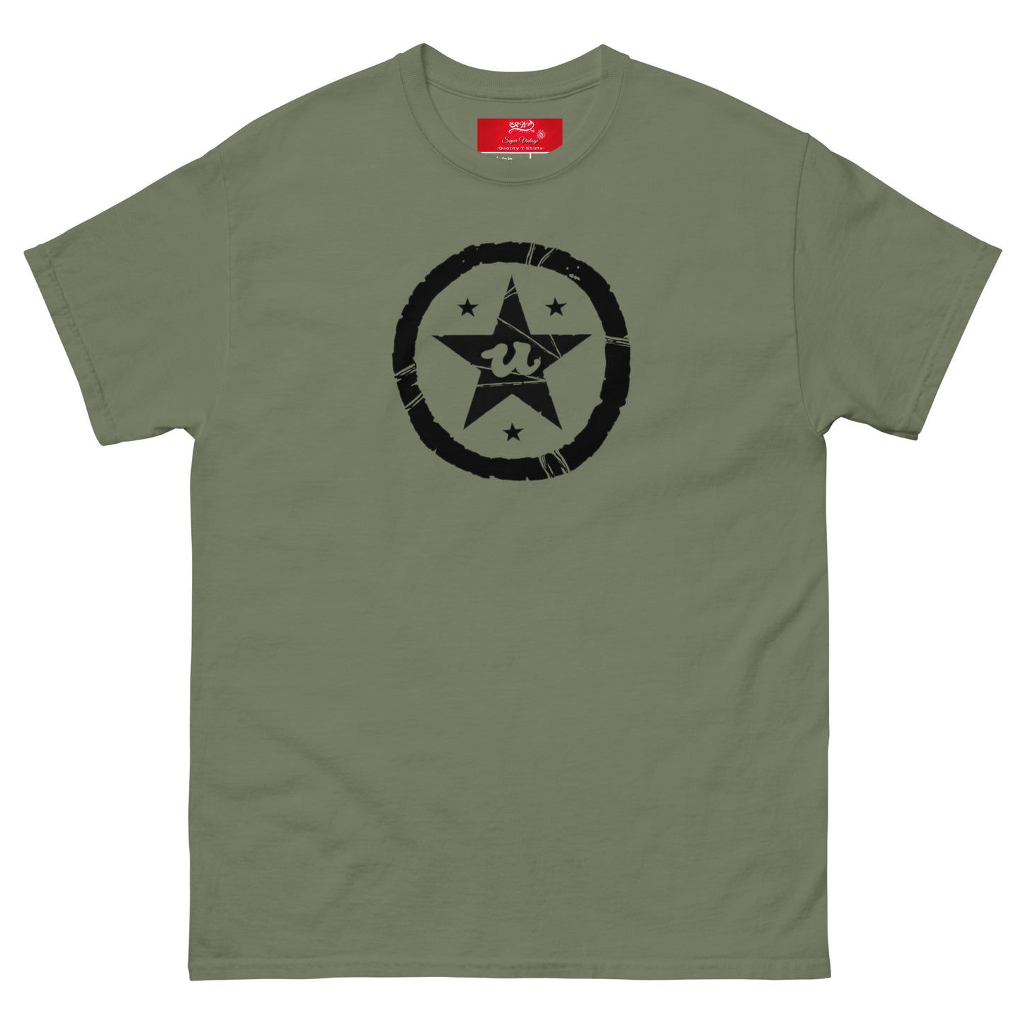 URCHIN -'U STAR' Black Logo. Cotton T Shirt. Choice of Colours. Unisex.