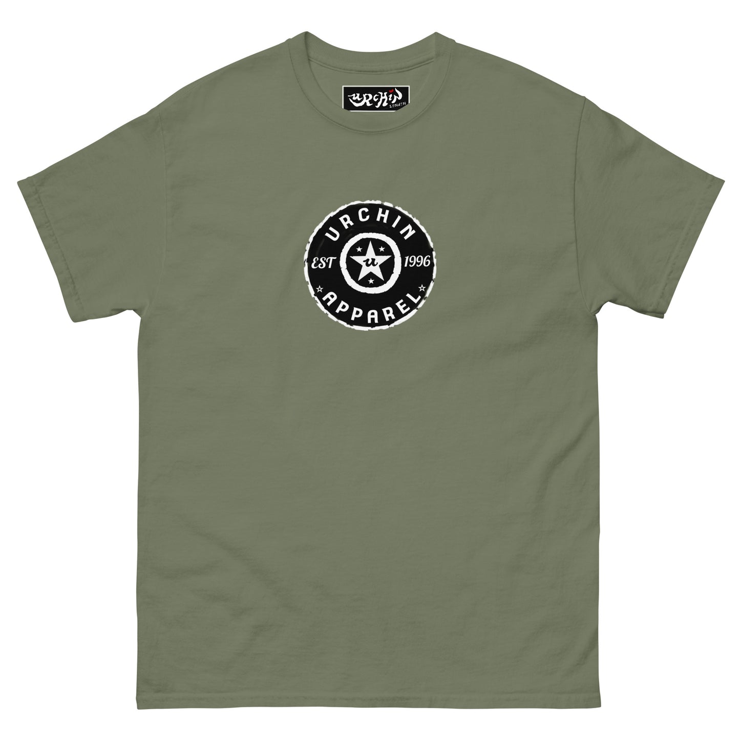 URCHIN 'Urchin Apparel U Star' B &W Logo. Choice of Colours. Unisex.