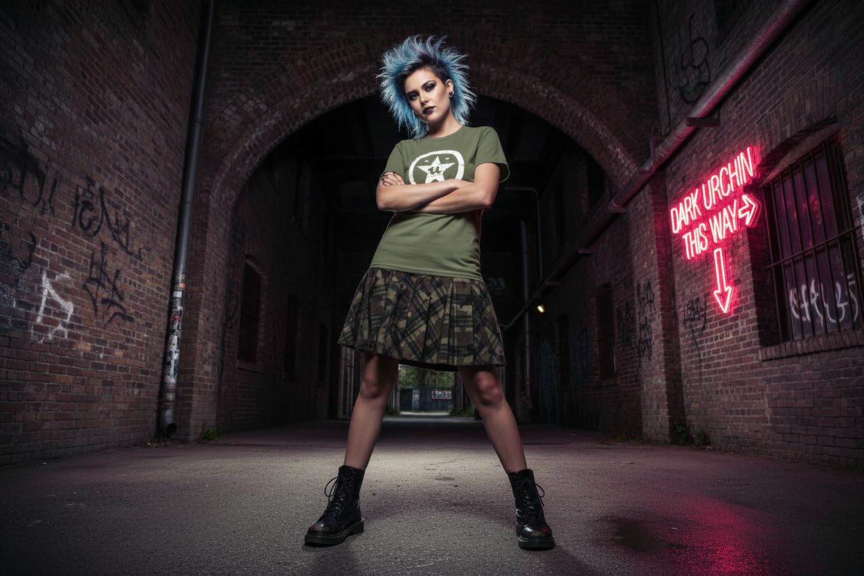 URCHIN -'U STAR' White Logo T Shirt. Choice of Colours. Unisex.