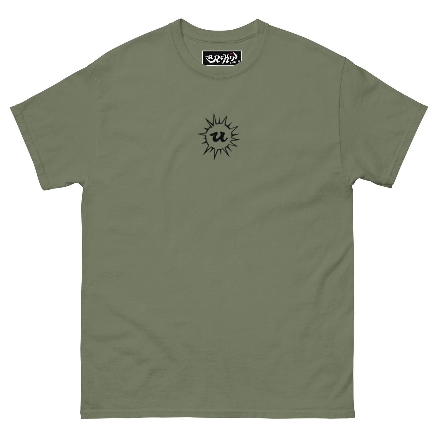 URCHIN 'U' URCHIN 2024 logo. Black. T Shirt. Choice of Colours. Unisex.