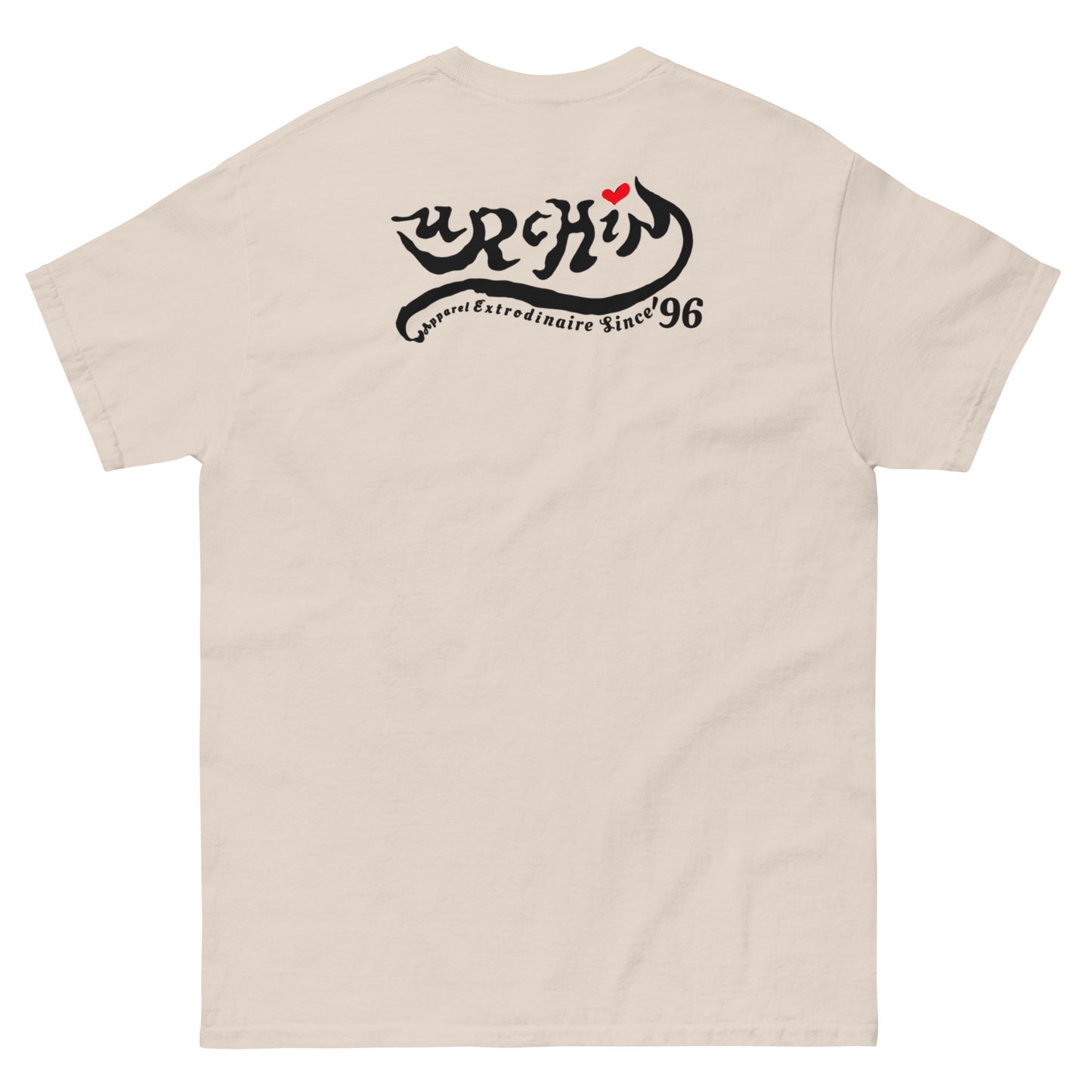 URCHIN 'U' URCHIN 2024 logo. Black. T Shirt. Choice of Colours. Unisex.