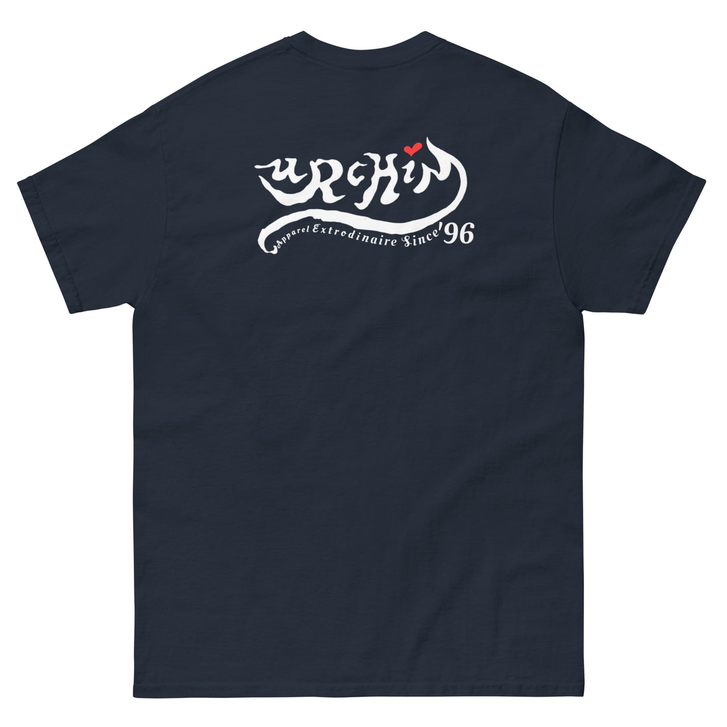 URCHIN-'LOVE U' White Logo. Cotton T Shirt. Choice of Colours. Unisex