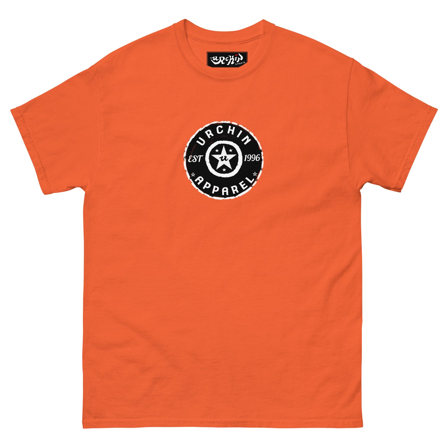 URCHIN 'Urchin Apparel U Star' B &W Logo. Choice of Colours. Unisex.