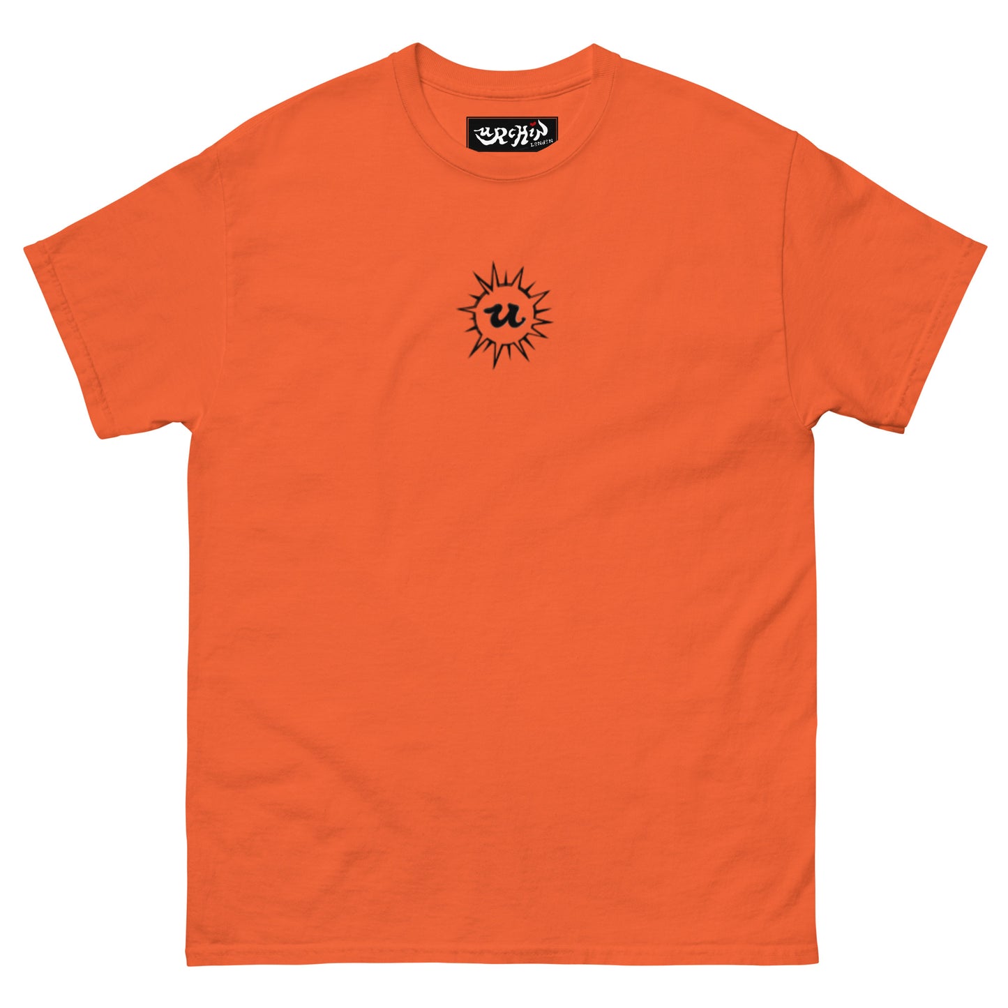 URCHIN 'U' URCHIN 2024 logo. Black. T Shirt. Choice of Colours. Unisex.