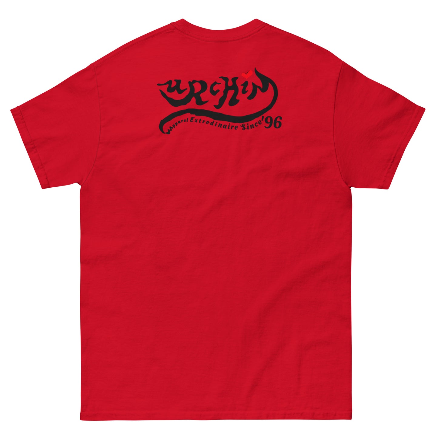 URCHIN-'SURFER SUNRISE-Original '75' Square Logo. Cotton T Shirt. Choice of Colours. Unisex.