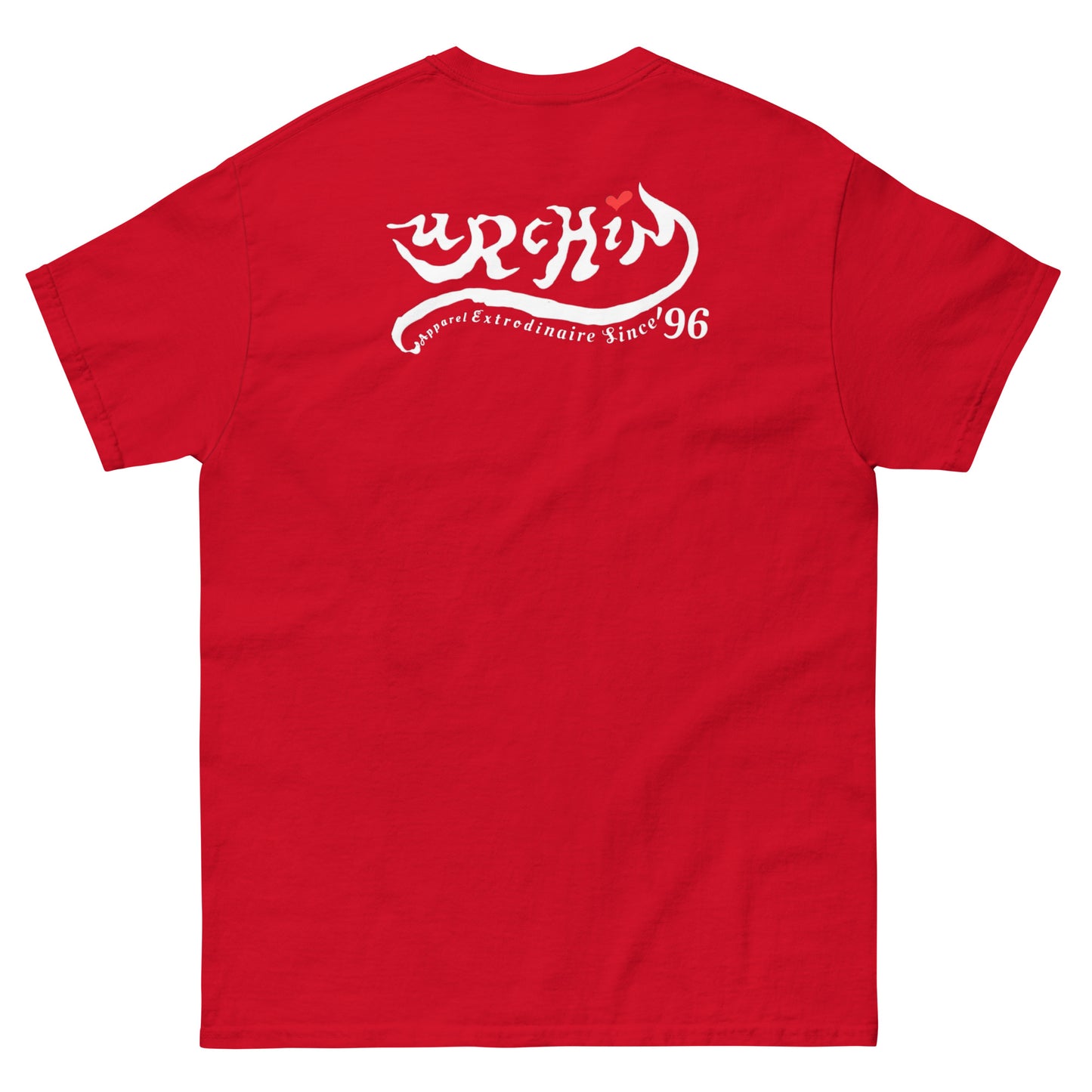 URCHIN-'U URCHIN' Original Urchin 1996 White Logo. Cotton T Shirt. Choice of Colours. Unisex