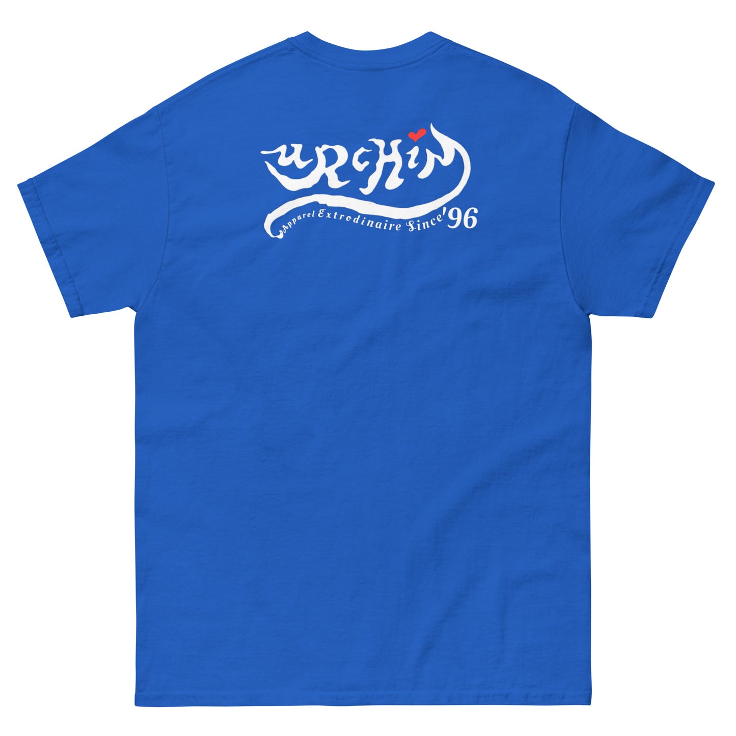 URCHIN-'U URCHIN' Original Urchin 1996 White Logo. Cotton T Shirt. Choice of Colours. Unisex