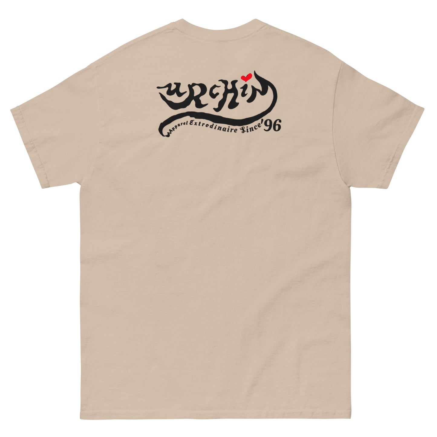 URCHIN 'U' URCHIN 2024 logo. Black. T Shirt. Choice of Colours. Unisex.