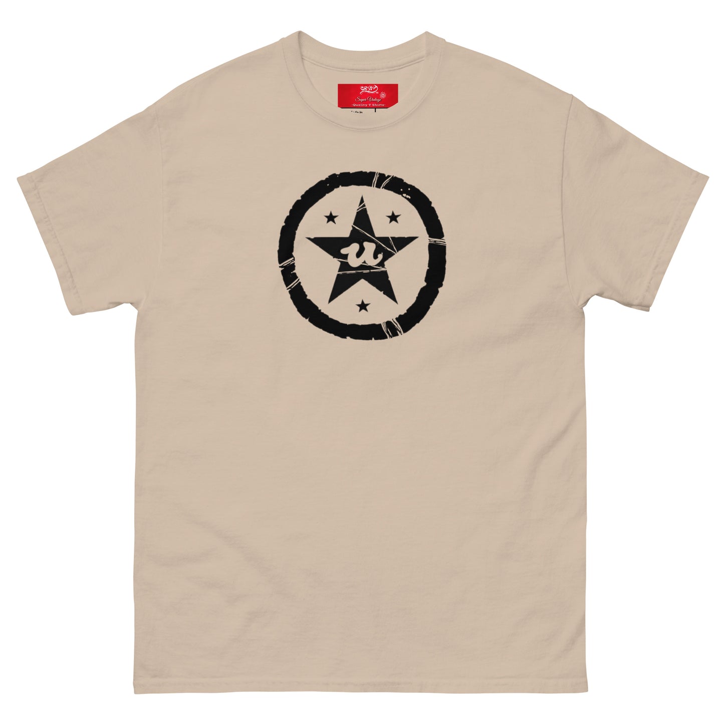 URCHIN -'U STAR' Black Logo. Cotton T Shirt. Choice of Colours. Unisex.