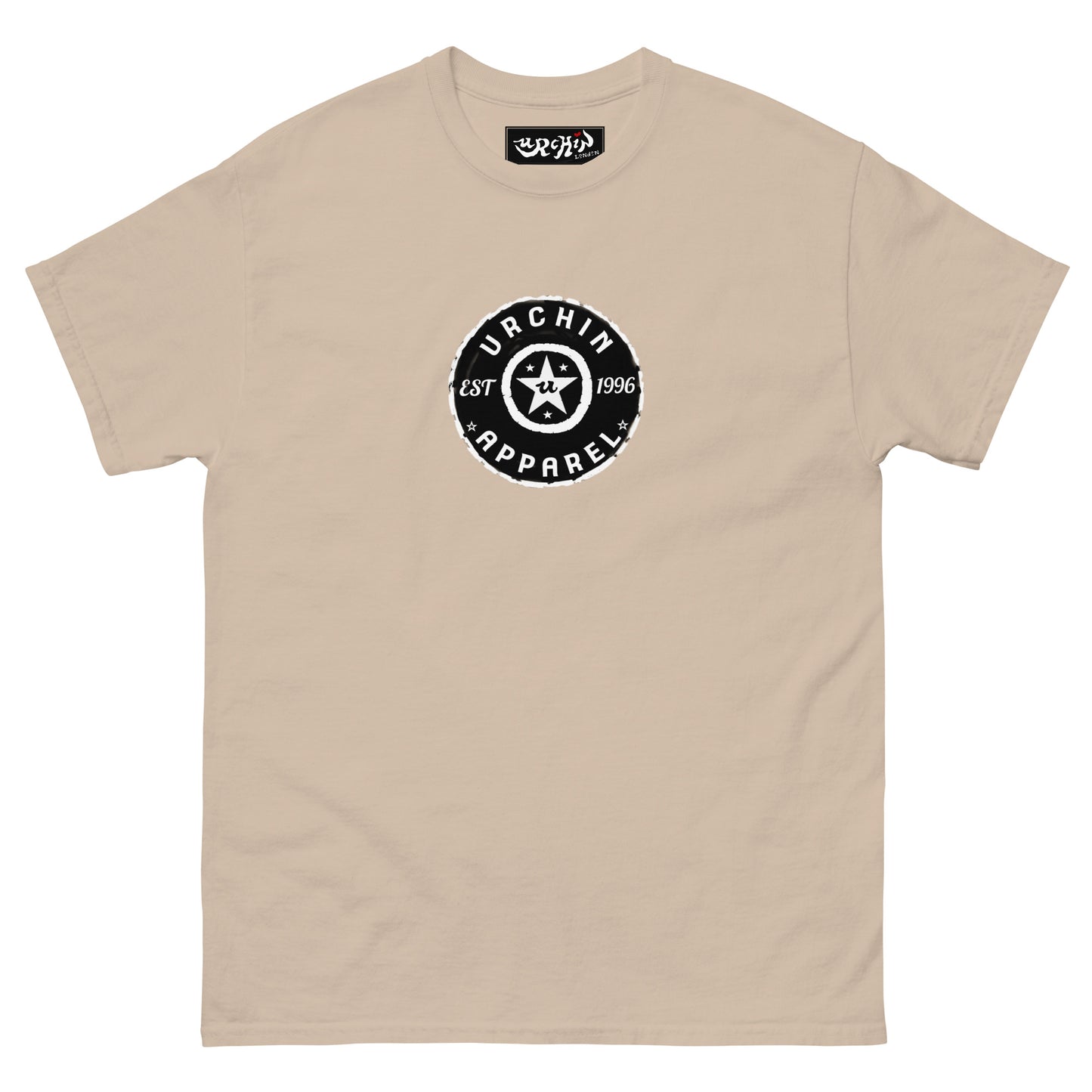 URCHIN 'Urchin Apparel U Star' B &W Logo. Choice of Colours. Unisex.