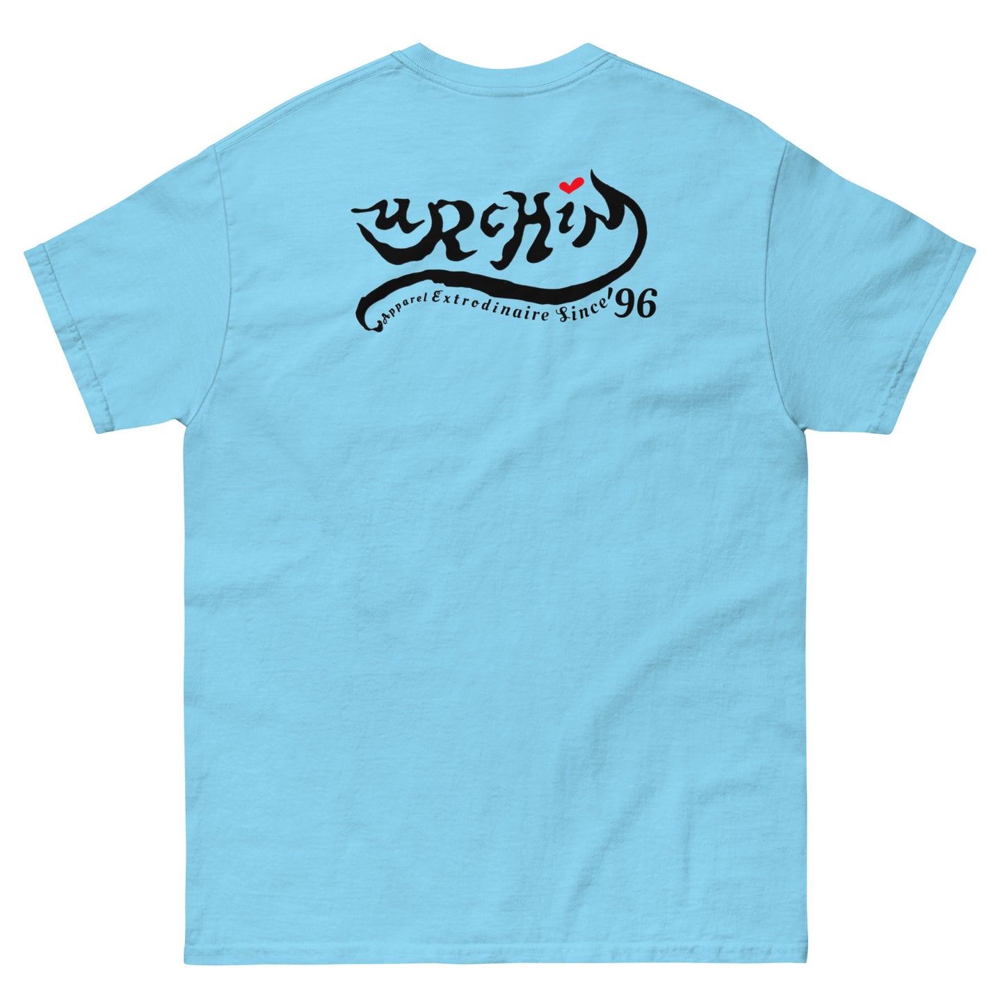 URCHIN -'U STAR' Black Logo. Cotton T Shirt. Choice of Colours. Unisex.