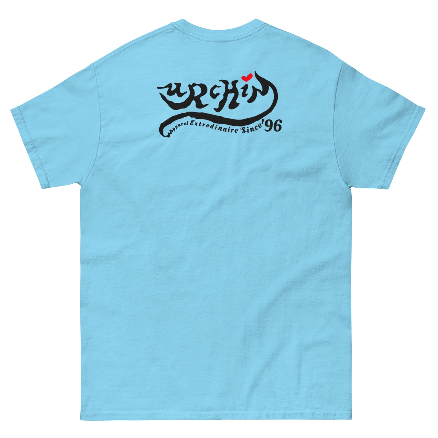 URCHIN 'U' URCHIN 2024 logo. Black. T Shirt. Choice of Colours. Unisex.