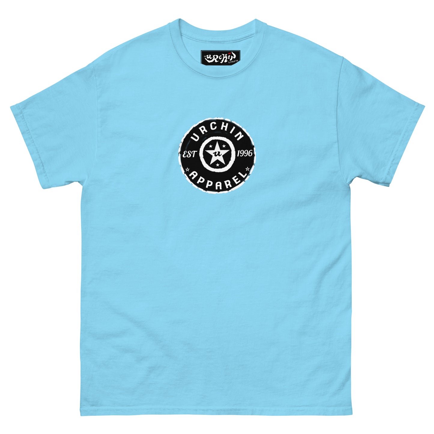URCHIN 'Urchin Apparel U Star' B &W Logo. Choice of Colours. Unisex.