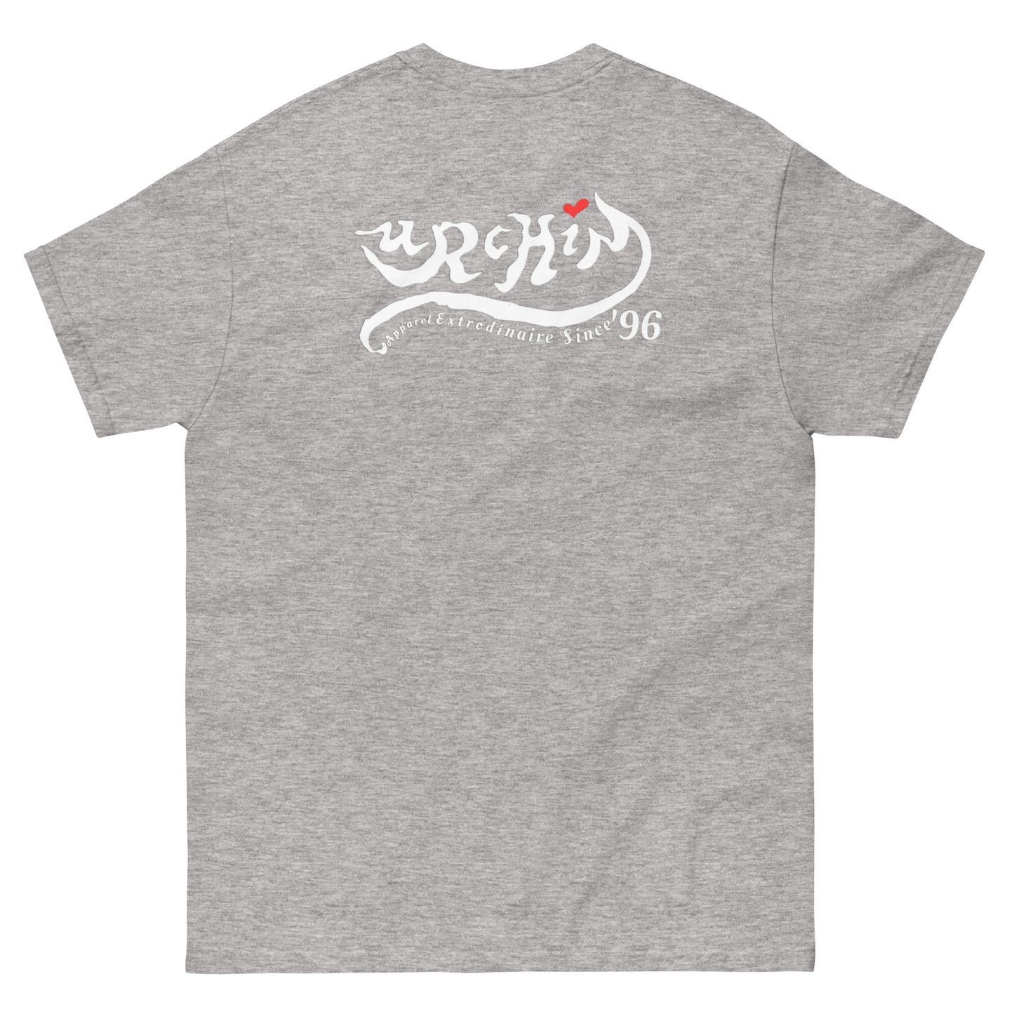 URCHIN-'LOVE U' White Logo. Cotton T Shirt. Choice of Colours. Unisex
