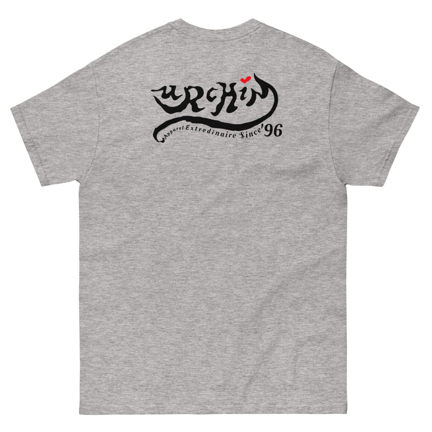 URCHIN -'U STAR' Black Logo. Cotton T Shirt. Choice of Colours. Unisex.