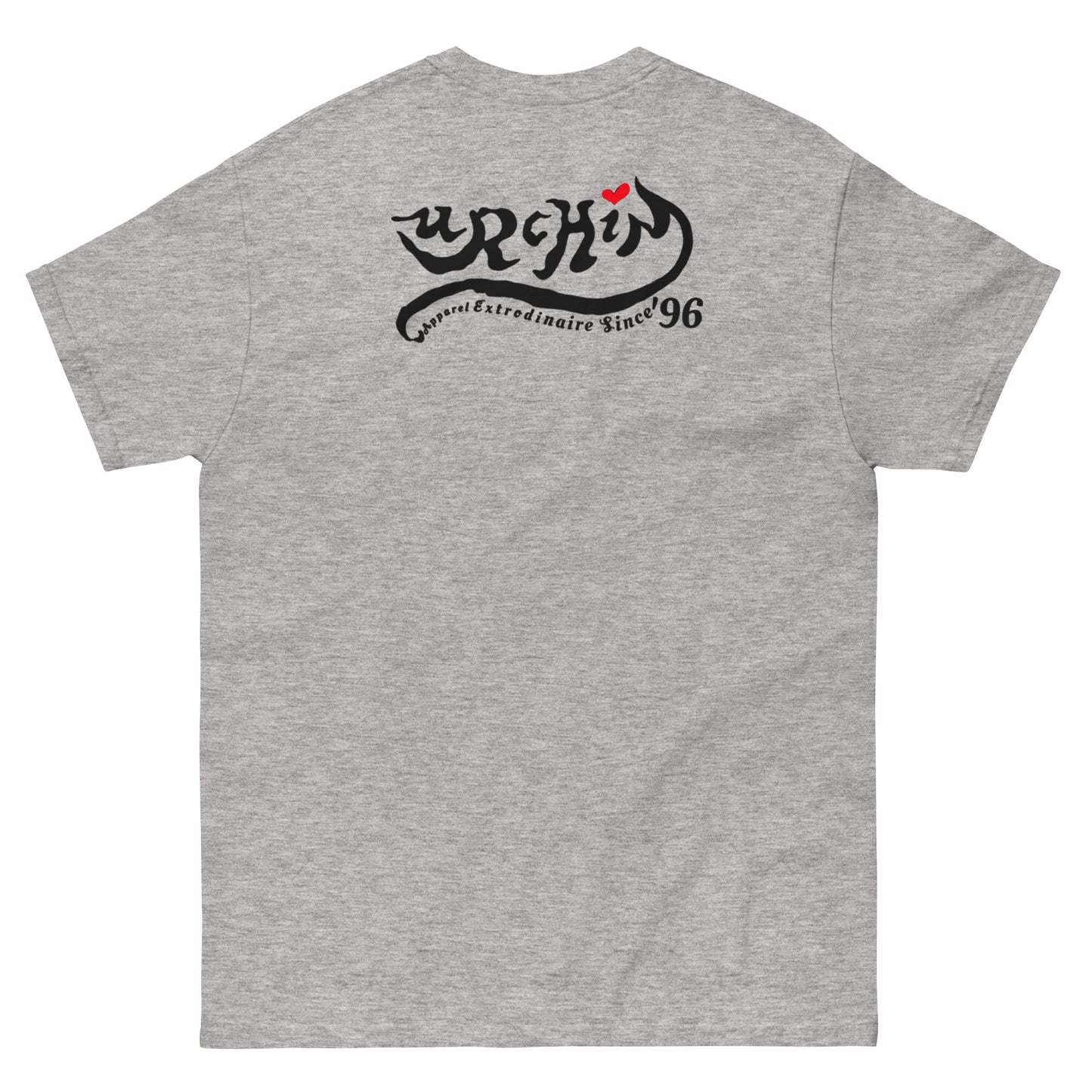 URCHIN 'U' URCHIN 2024 logo. Black. T Shirt. Choice of Colours. Unisex.
