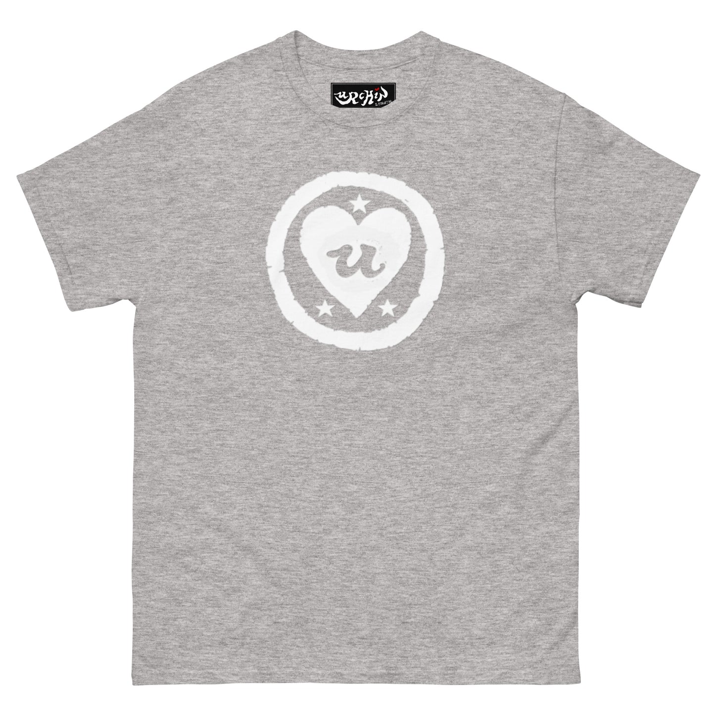 URCHIN-'LOVE U' White Logo. Cotton T Shirt. Choice of Colours. Unisex