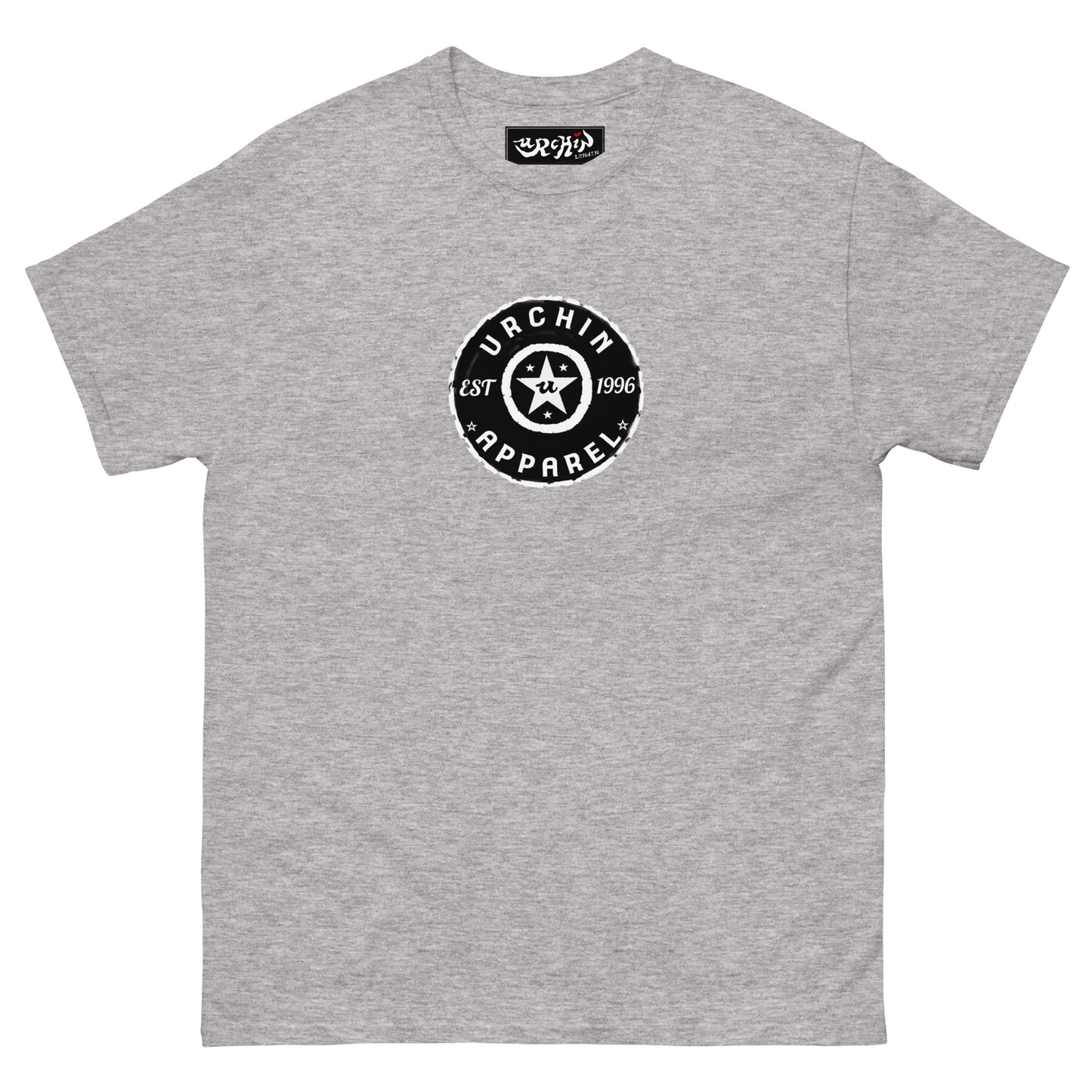 URCHIN 'Urchin Apparel U Star' B &W Logo. Choice of Colours. Unisex.