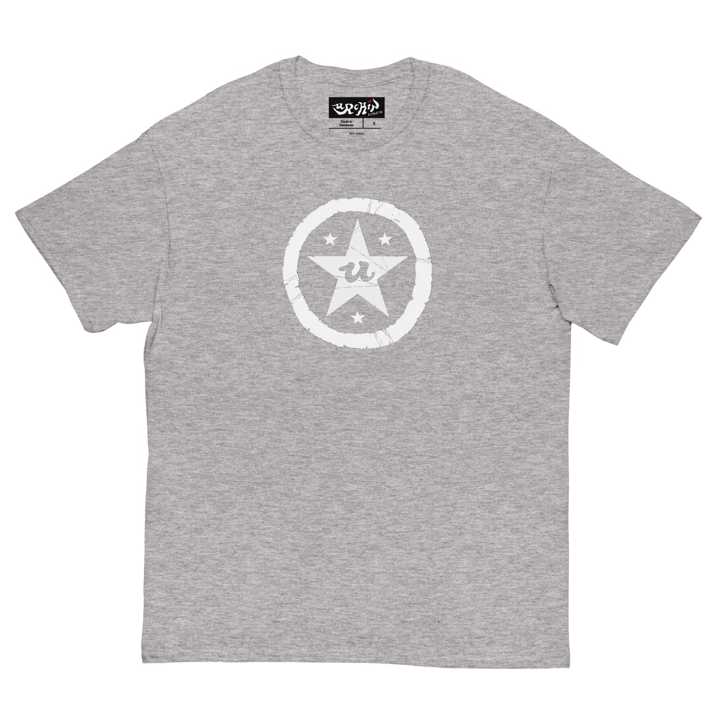 URCHIN Clothes -'U STAR' White Logo T Shirt. Choice of Colours. Unisex.