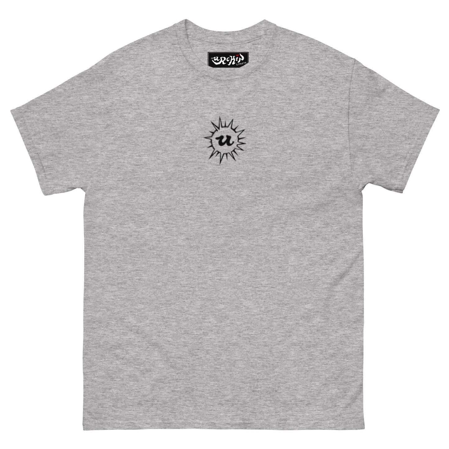 URCHIN 'U' URCHIN 2024 logo. Black. T Shirt. Choice of Colours. Unisex.
