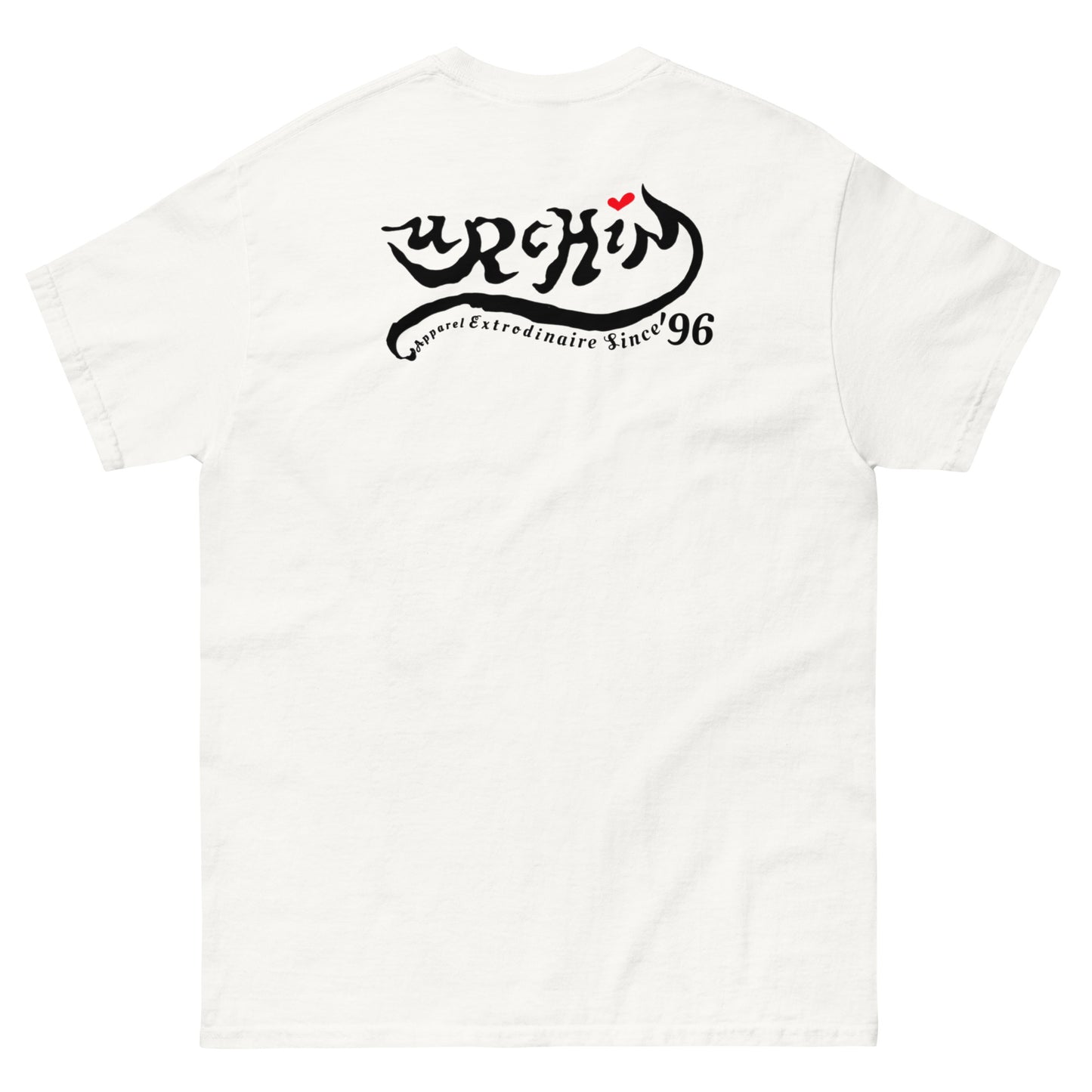 URCHIN -'U STAR' Black Logo. Cotton T Shirt. Choice of Colours. Unisex.