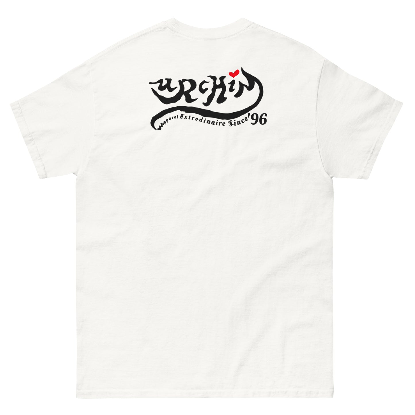 URCHIN 'U' URCHIN 2024 logo. Black. T Shirt. Choice of Colours. Unisex.