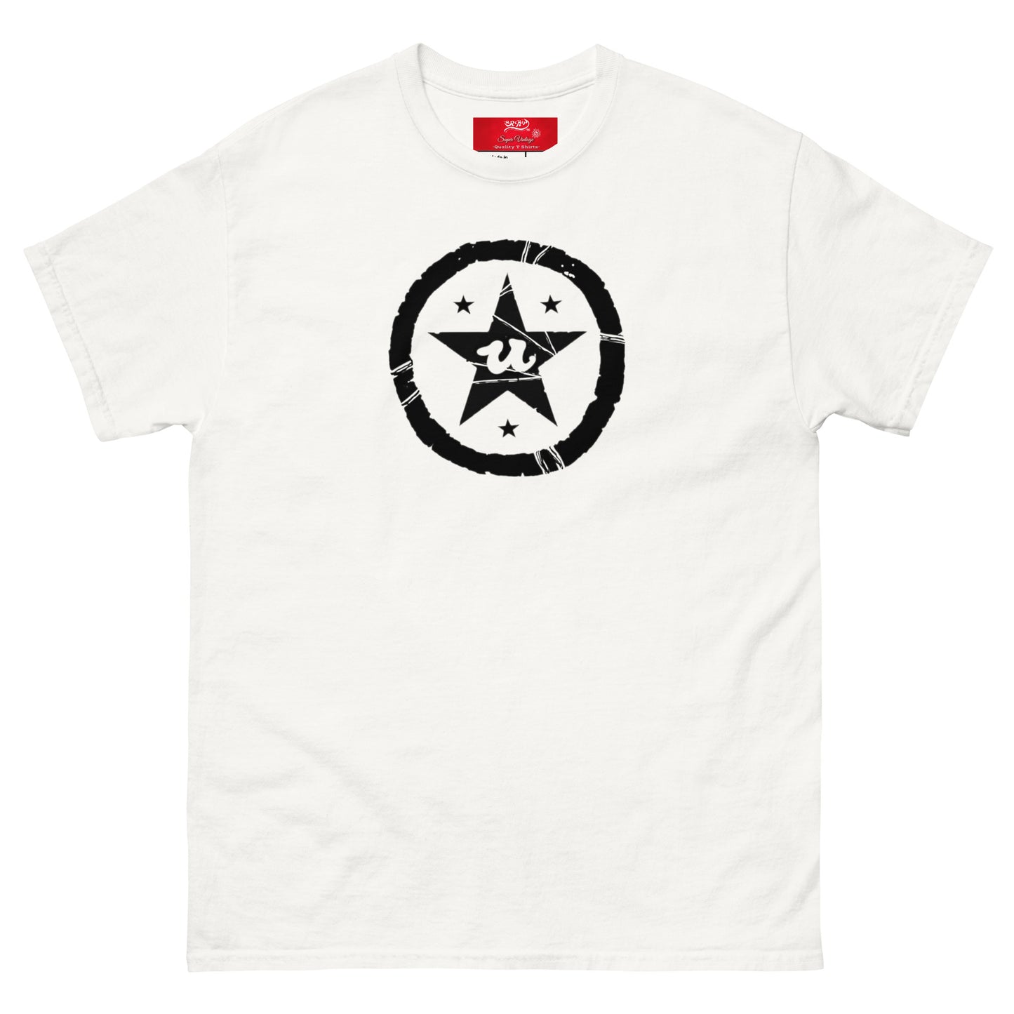 URCHIN -'U STAR' Black Logo. Cotton T Shirt. Choice of Colours. Unisex.