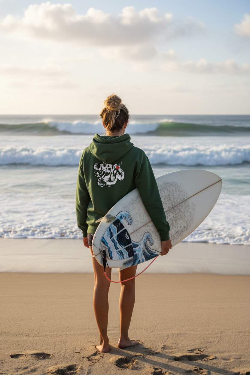 URCHIN 'SOFT URCHIN' Embroidered White Logo. Unisex heavy blend zip hoodie.