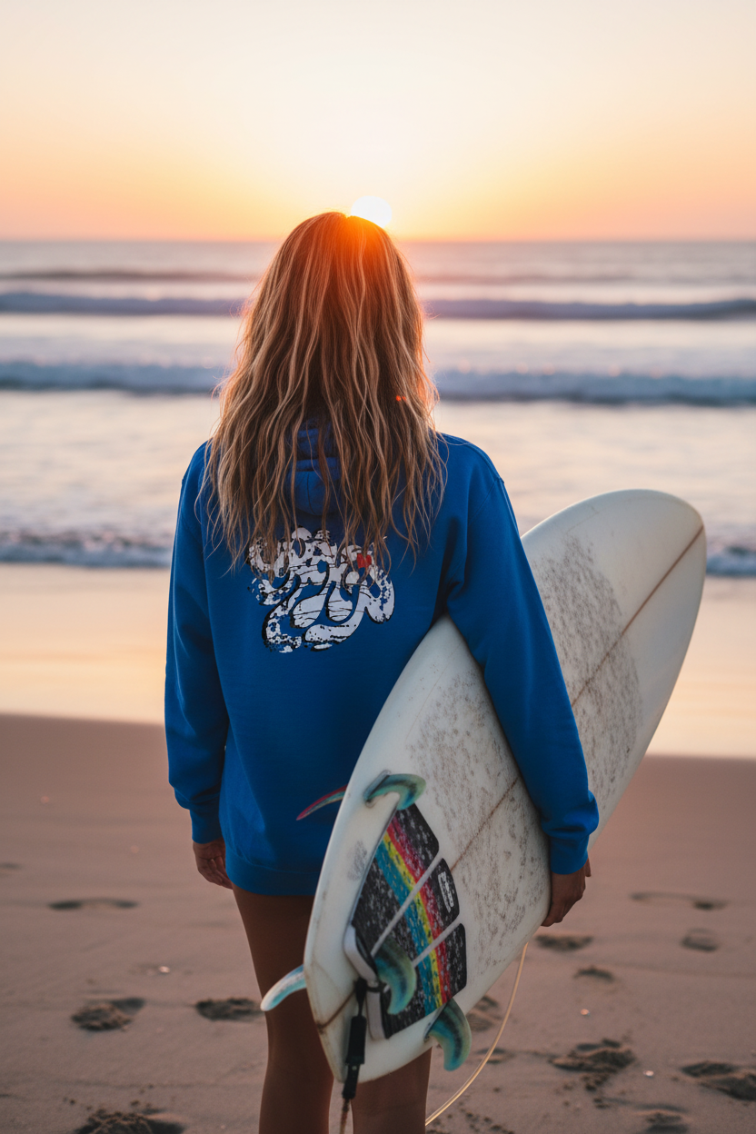 URCHIN 'SOFT URCHIN' Embroidered White Logo. Unisex heavy blend zip hoodie.