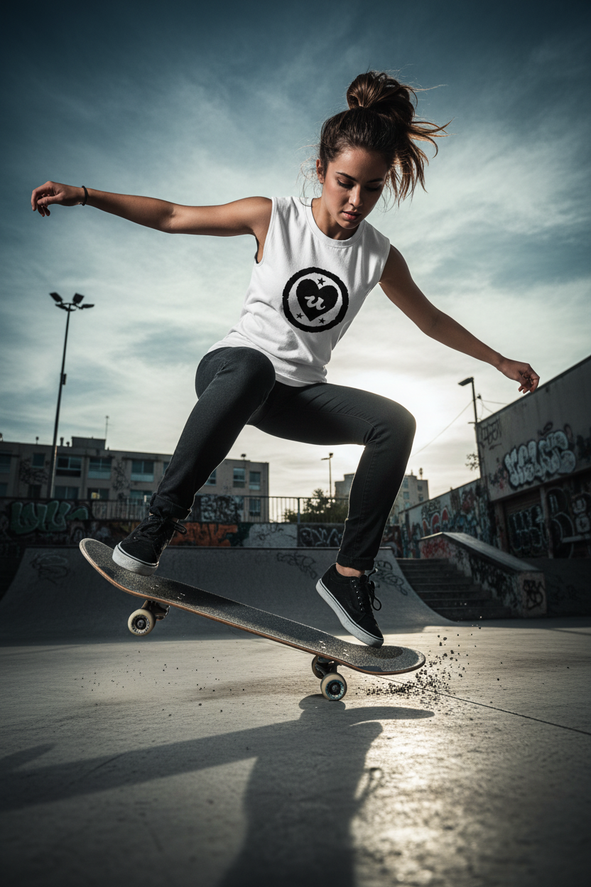 URCHIN LOVE U. Black Logo. White Muscle T Shirt/Tank Top. Unisex