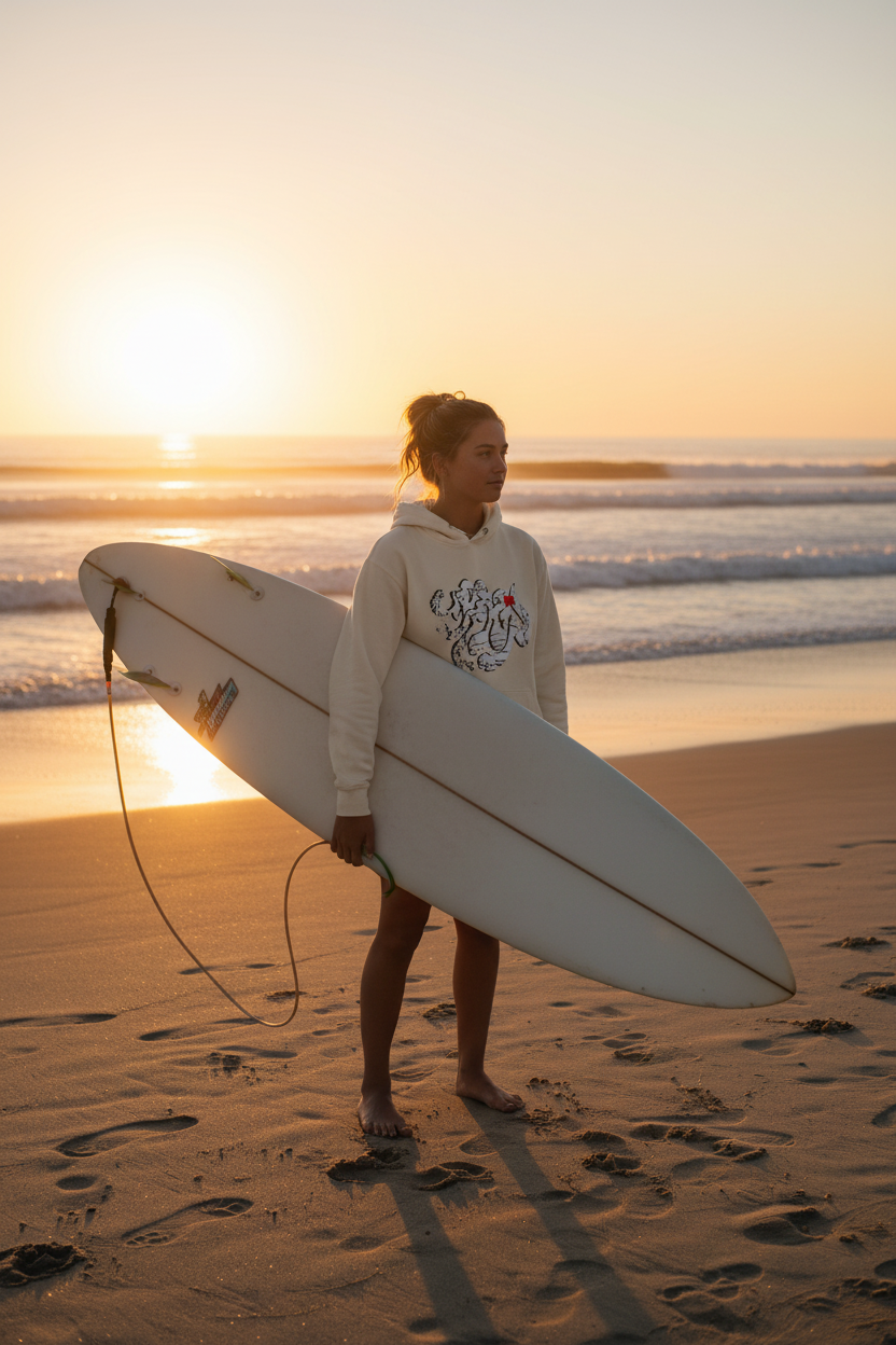 URCHIN 'SOFT URCHIN' WHITE LOGO Unisex Hoodie. Choice of Colours.