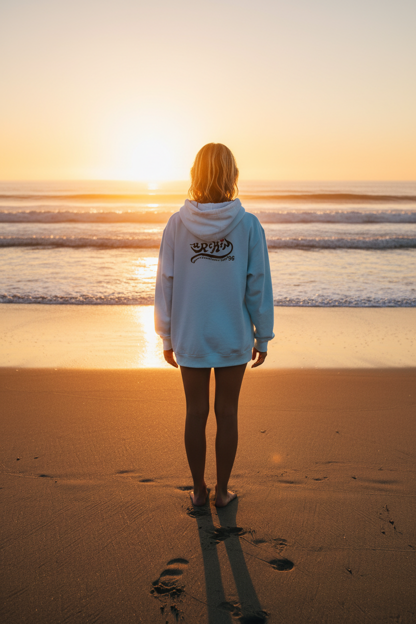 URCHIN 'SOFT URCHIN' BLACK LOGO Unisex Hoodie. Choice of Colours.