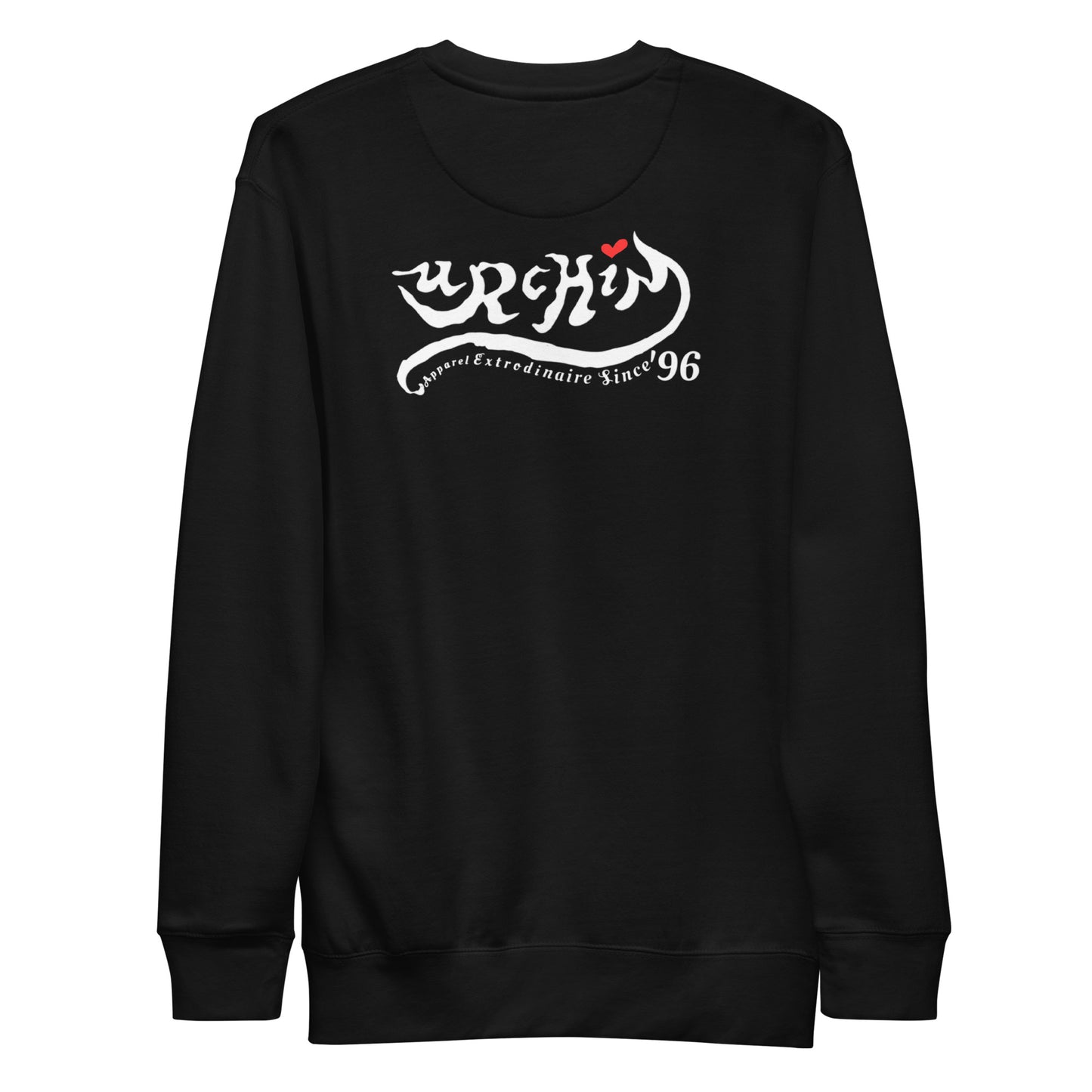 URCHIN Clothes - 'Urchin Apparel U Star' B &W Logo. Choice of Dark Colours. Unisex Premium Sweatshirt