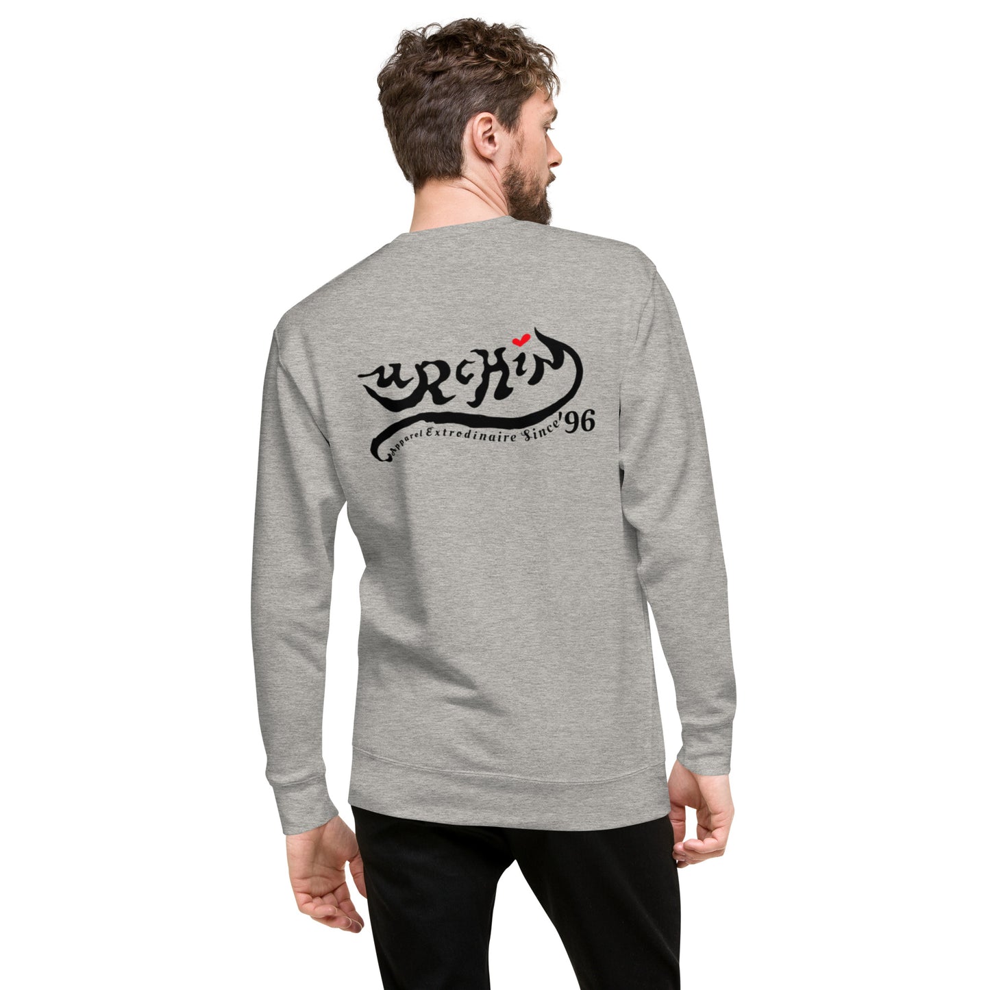 URCHIN Clothes 'U STAR' Black Logo. Premium Cotton Sweatshirt. Choice of Colours. Unisex.