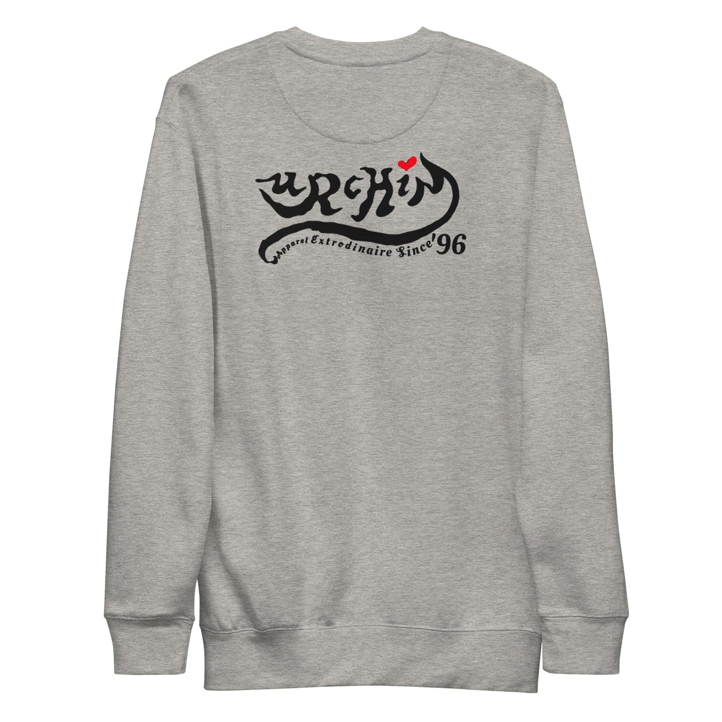 URCHIN Clothes - 'Urchin Apparel U Star' B & W Logo. Choice of Light Colours. Unisex Premium Sweatshirt