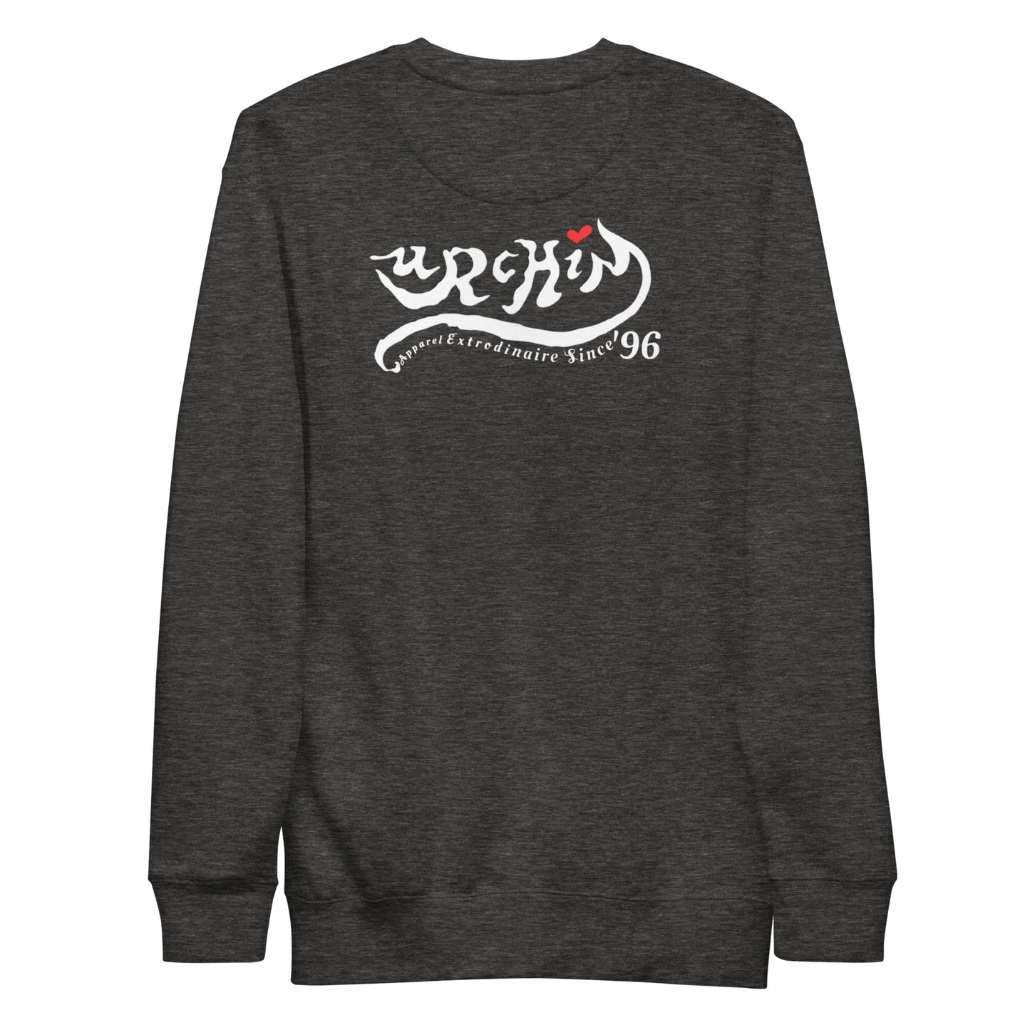 URCHIN Clothes - 'Urchin Apparel U Star' B &W Logo. Choice of Dark Colours. Unisex Premium Sweatshirt