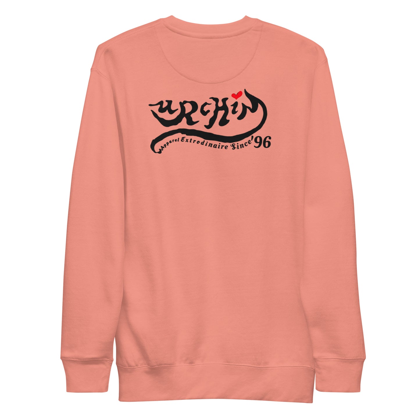 URCHIN Clothes - 'Urchin Apparel U Star' B & W Logo. Choice of Light Colours. Unisex Premium Sweatshirt