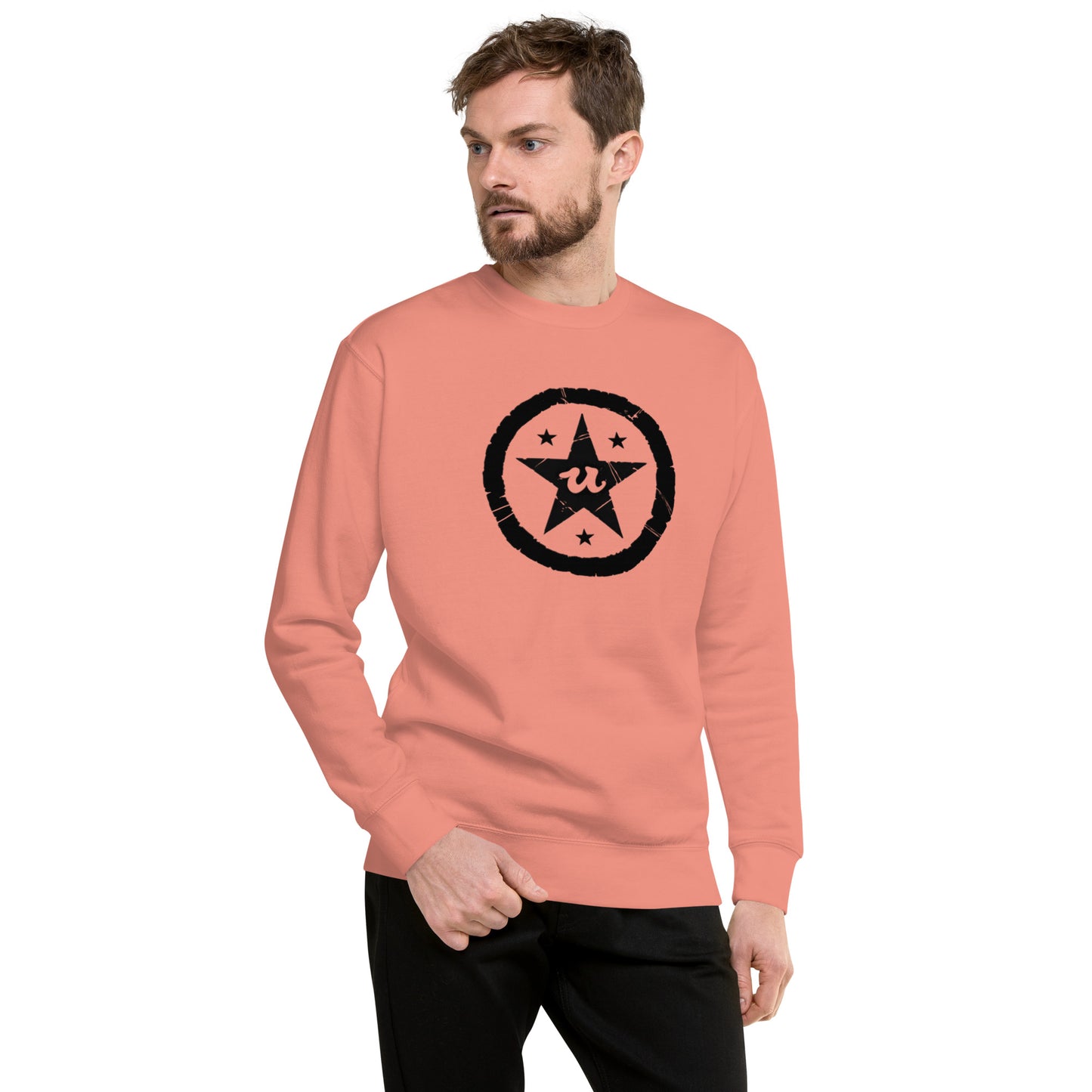 URCHIN Clothes 'U STAR' Black Logo. Premium Cotton Sweatshirt. Choice of Colours. Unisex.