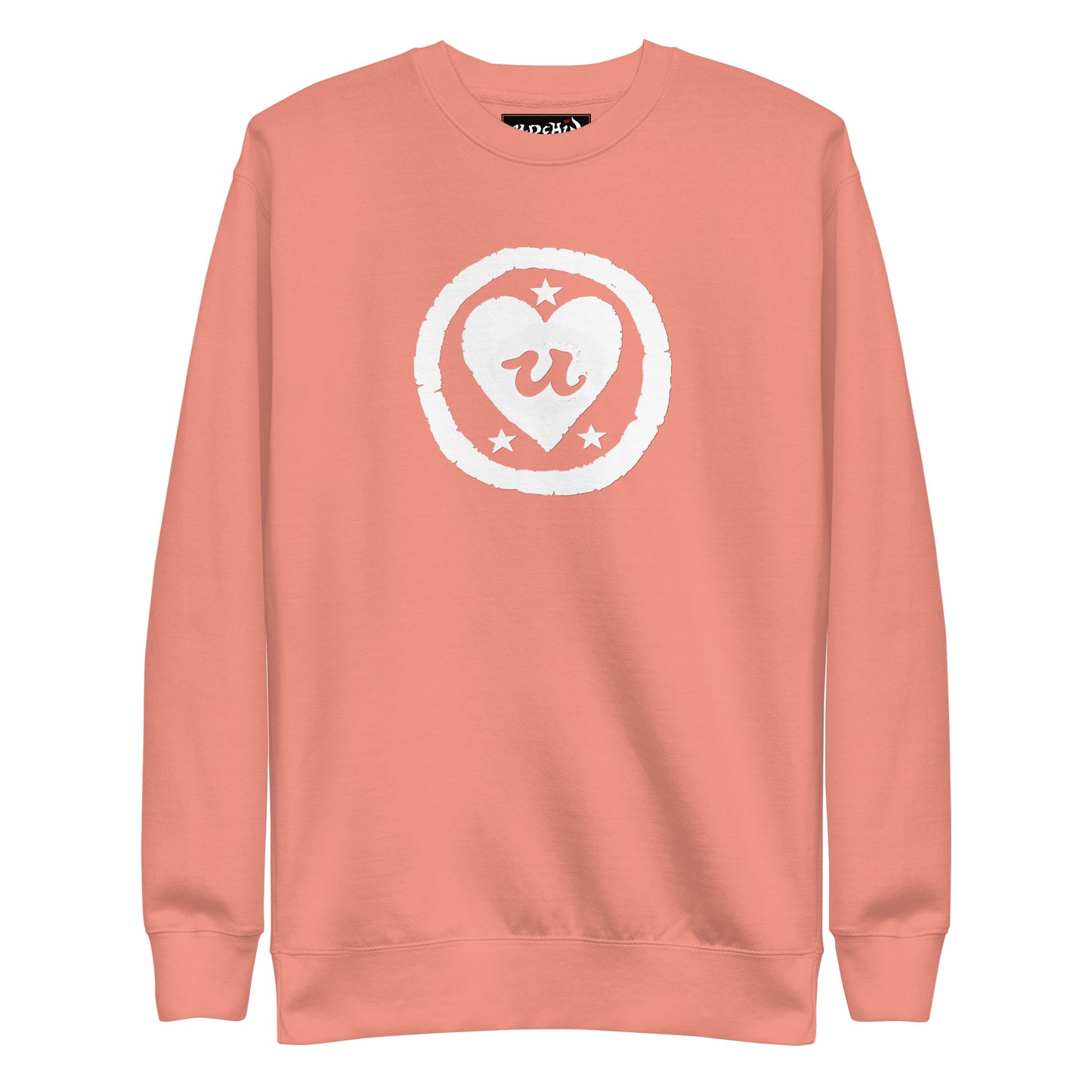URCHIN 'LOVE U' White Logo. Premium Cotton Sweatshirt. Choice of Colours. Unisex.