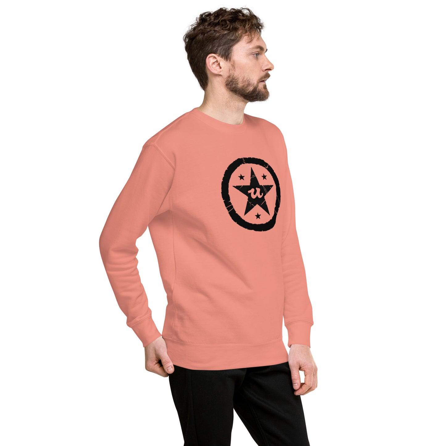 URCHIN Clothes 'U STAR' Black Logo. Premium Cotton Sweatshirt. Choice of Colours. Unisex.