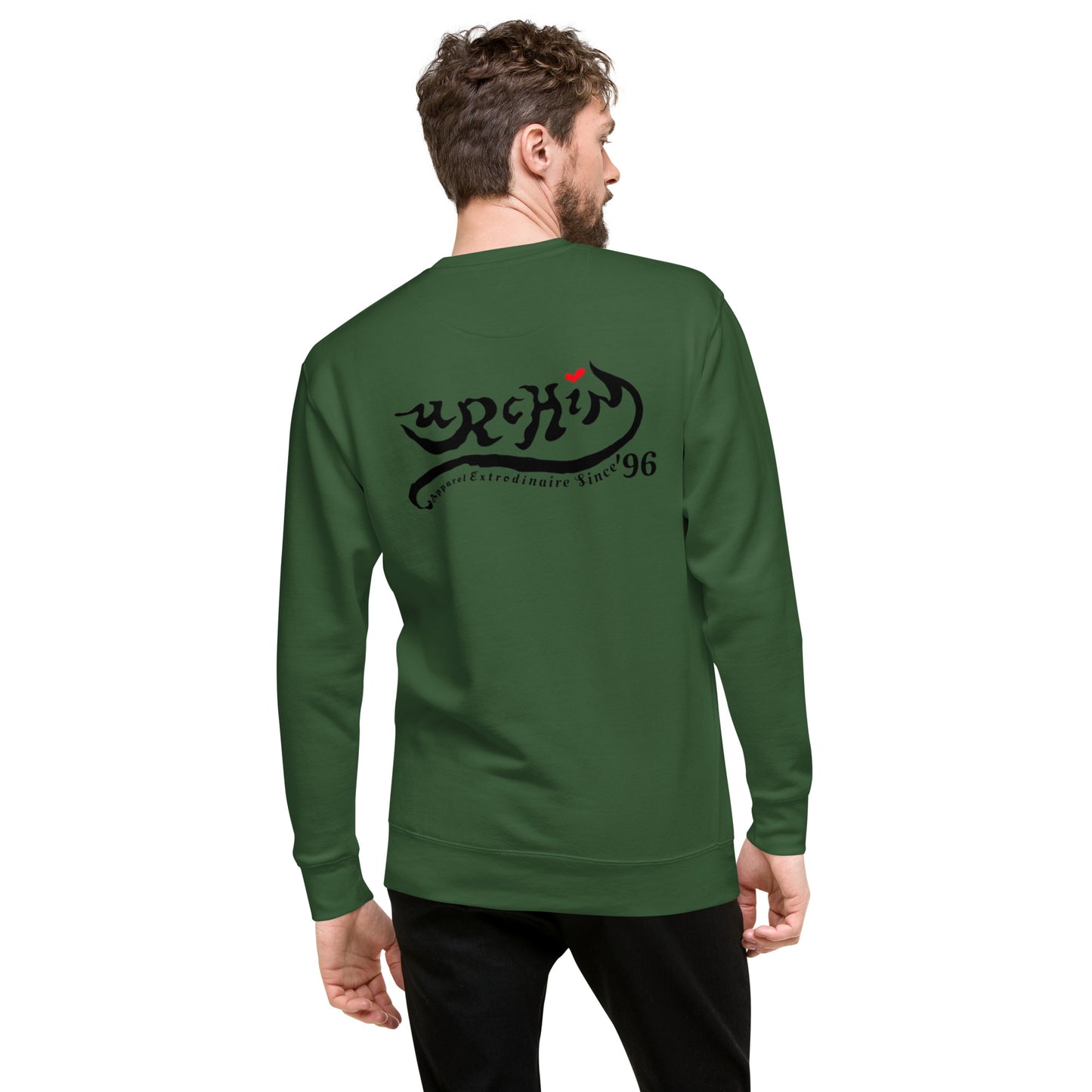 URCHIN Clothes 'U STAR' Black Logo. Premium Cotton Sweatshirt. Choice of Colours. Unisex.