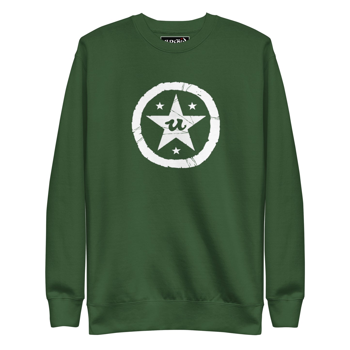 URCHIN 'U STAR' White Logo. Premium Cotton Sweatshirt. Choice of Colours. Unisex.