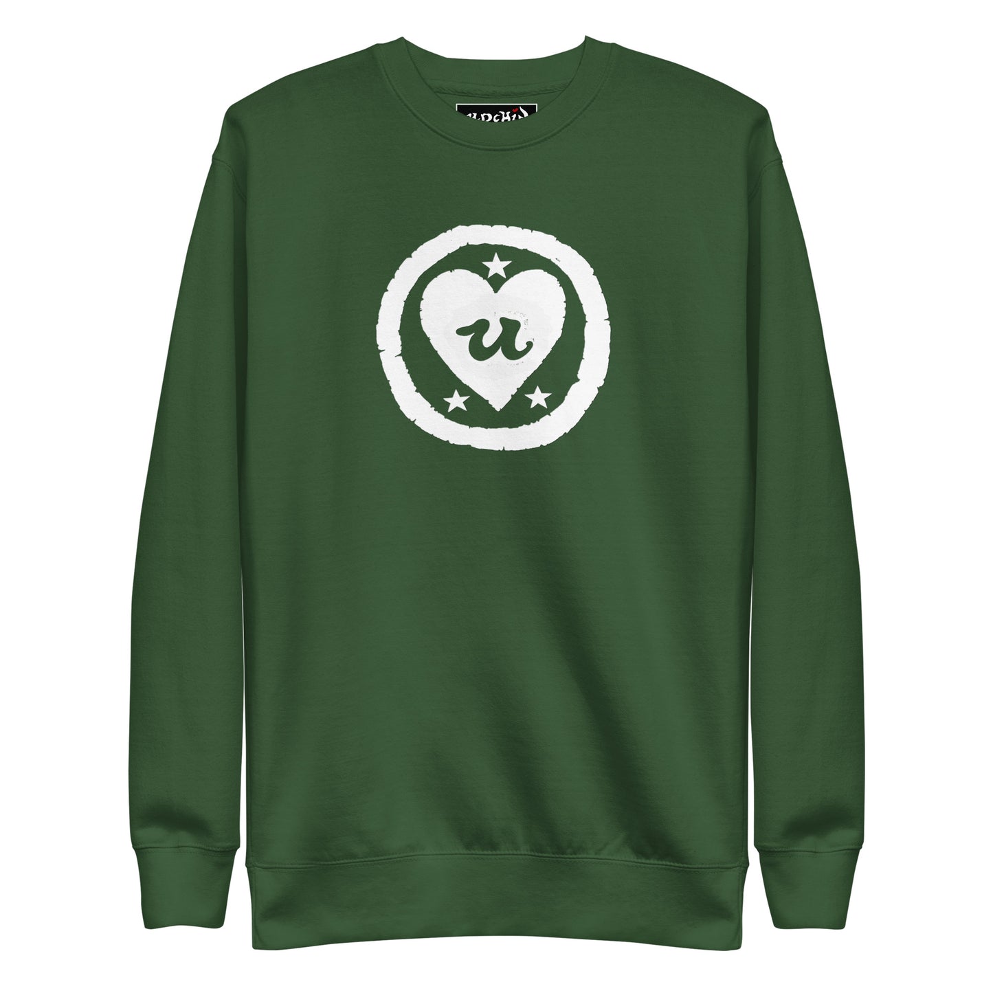 URCHIN 'LOVE U' White Logo. Premium Cotton Sweatshirt. Choice of Colours. Unisex.